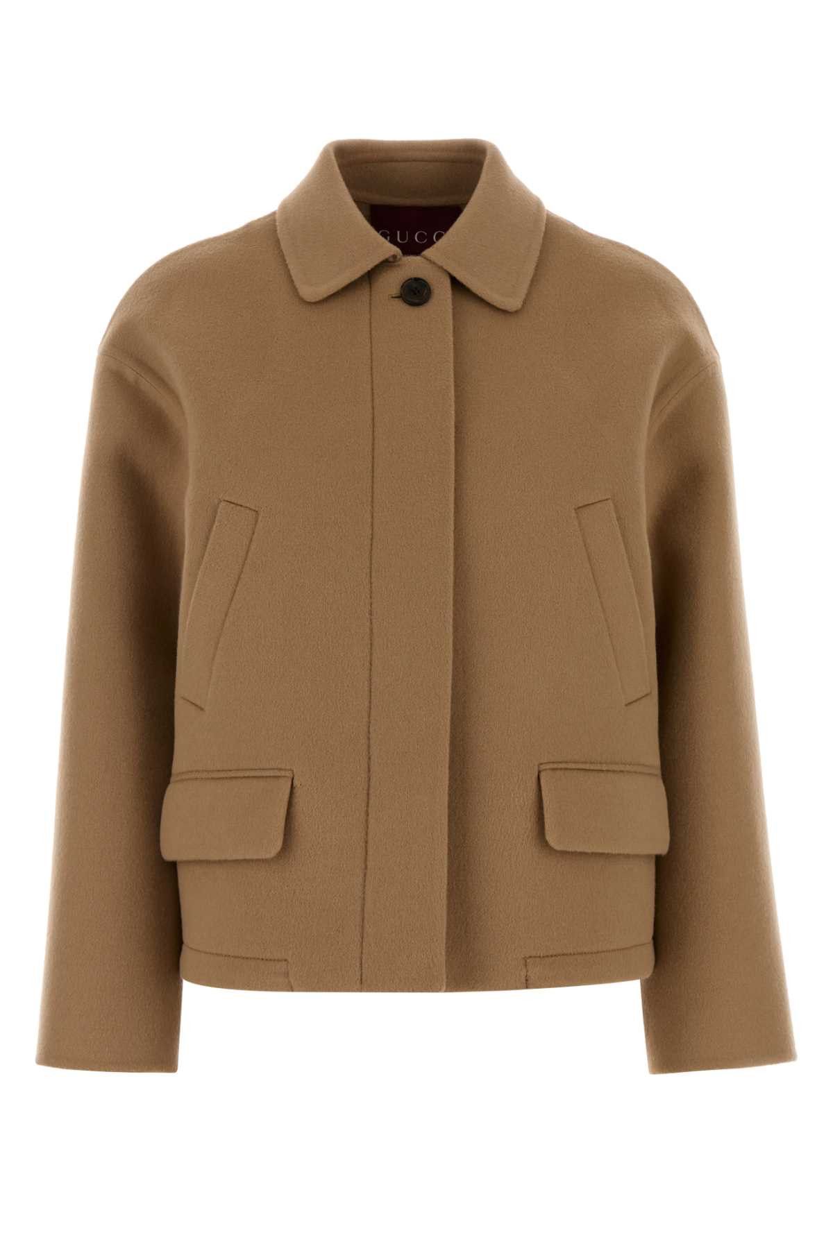 Camel Wool Blend Jacket