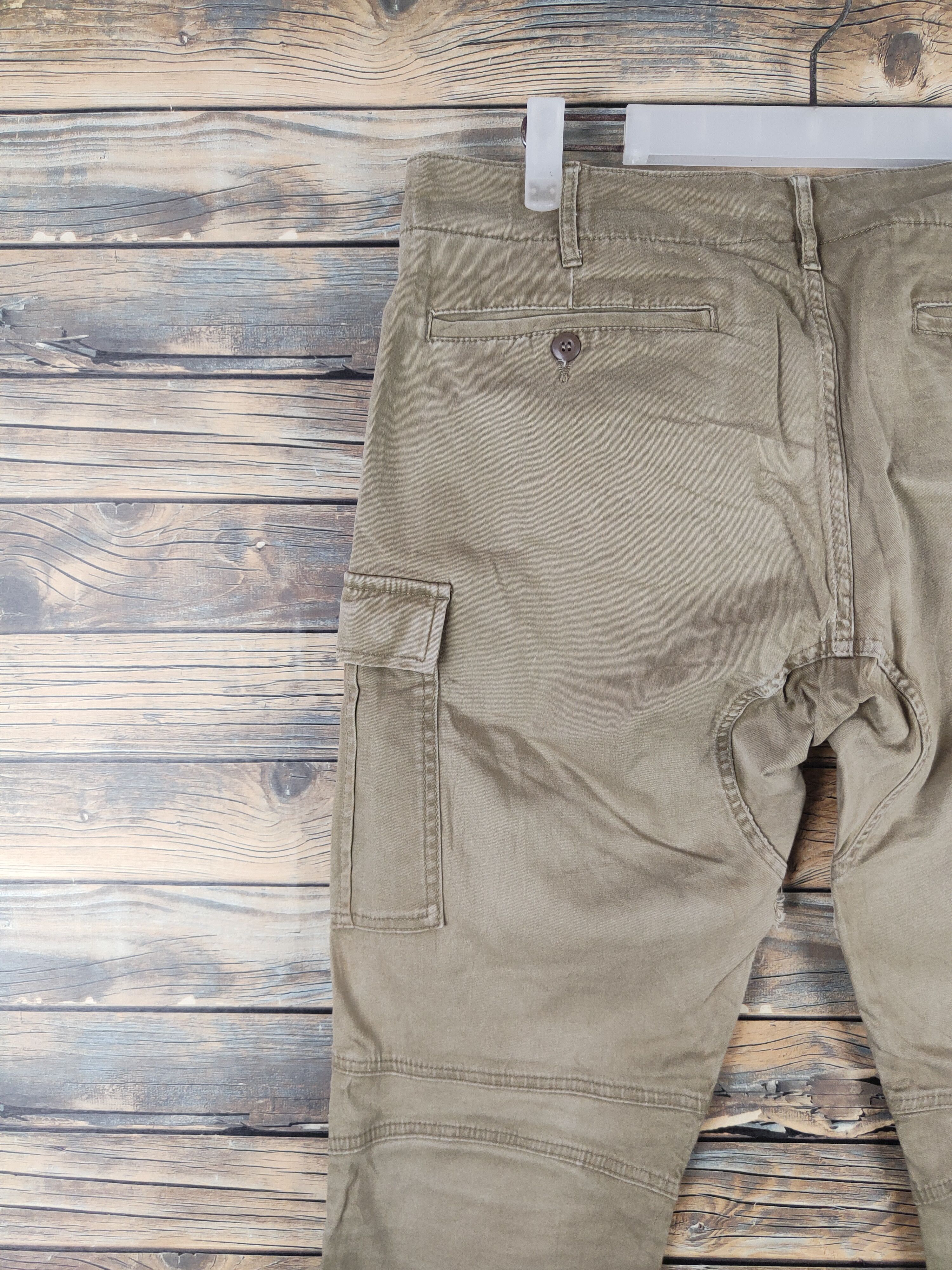 Japanese Brand DL Gladiator Beige Multipocket Cargo Pants #46-267T Size US 34 / EU 50 - 9 Thumbnail