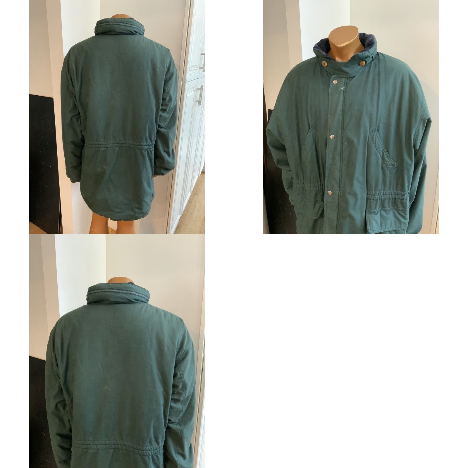 Vintage VINTAGE OshKosh B’Gosh Plaid Lined Corduroy Collar Puffer Parka Green Jacket 2XL Men's Size US XXL / EU 58 / 5 - 9 Thumbnail