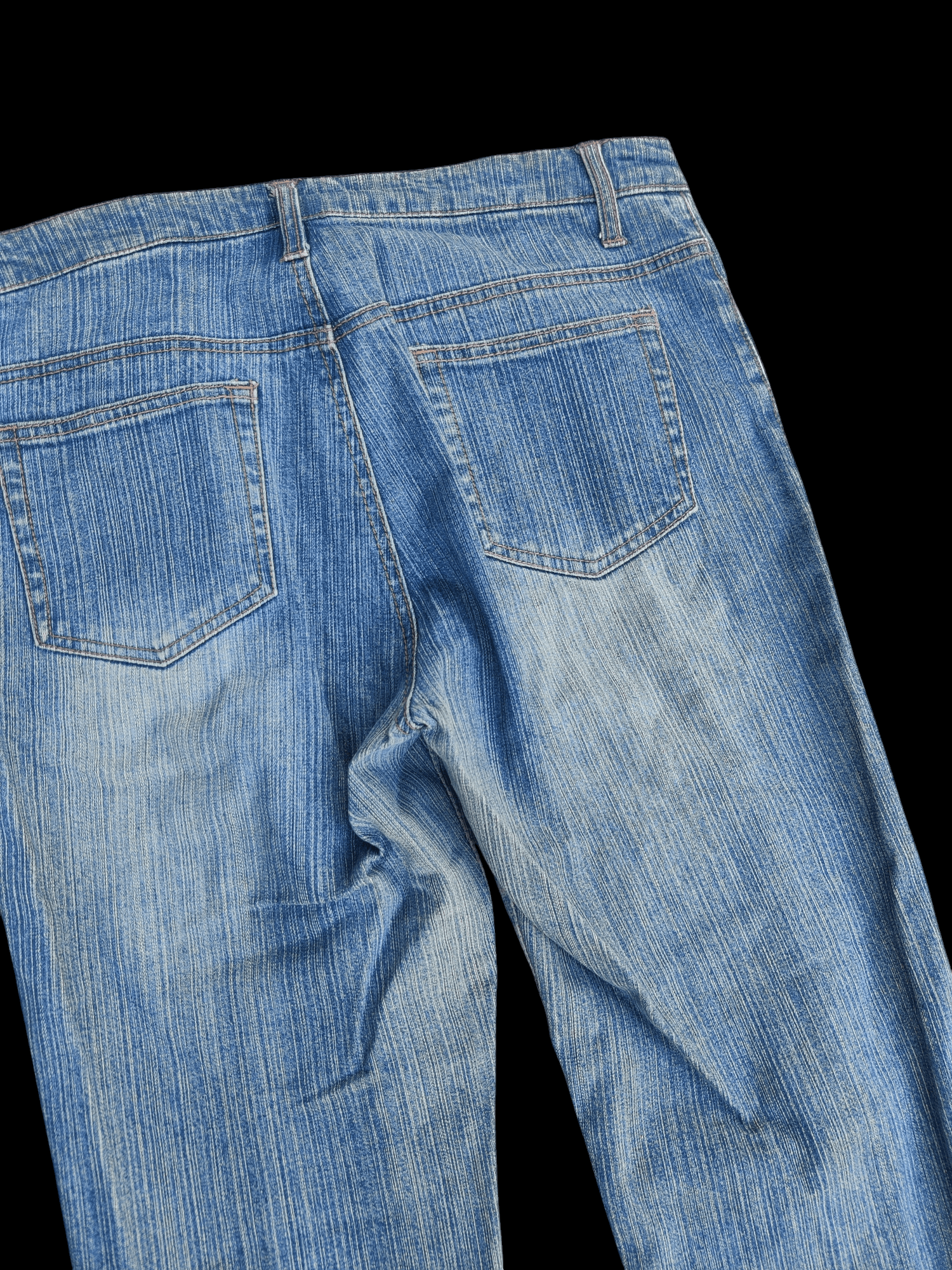 If Six Was Nine 🌟Flare🌟 Vintage Japanese Unbranded Stripe Embroided Jeans Size US 34 / EU 50 - 5 Thumbnail