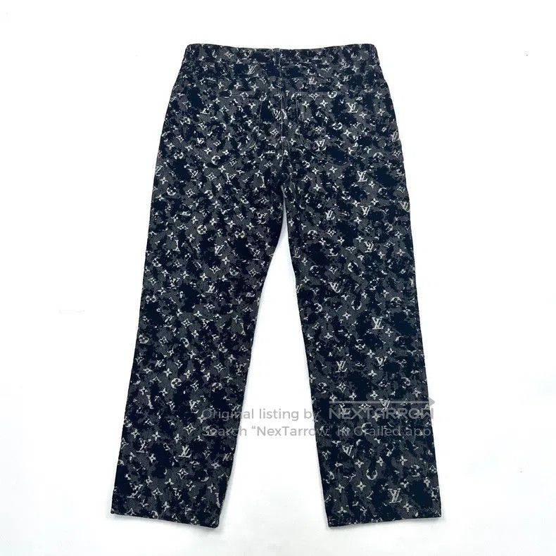 Louis Vuitton Louis Vuitton Letter presbyopic flocked full print trouser Size US 34 / EU 50 - 3 Thumbnail