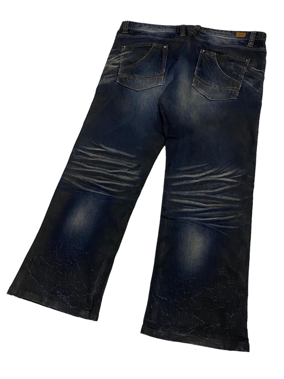 If Six Was Nine × Le Grande Bleu (L.G.B.) × Nicole Club Nicole Club Jean Big Size Double Pocket Art Mud Washed Wax Size US 38 / EU 54 - 8 Thumbnail
