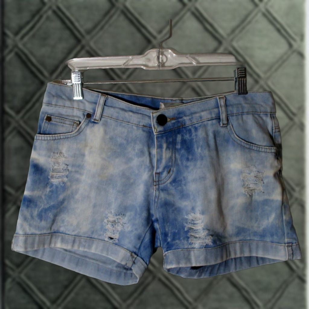 Denime Jiislii Caddy Denim Shorts Women 32 Blue Cotton 12" Size 24" / US 00 / IT 34 - 1 Thumbnail