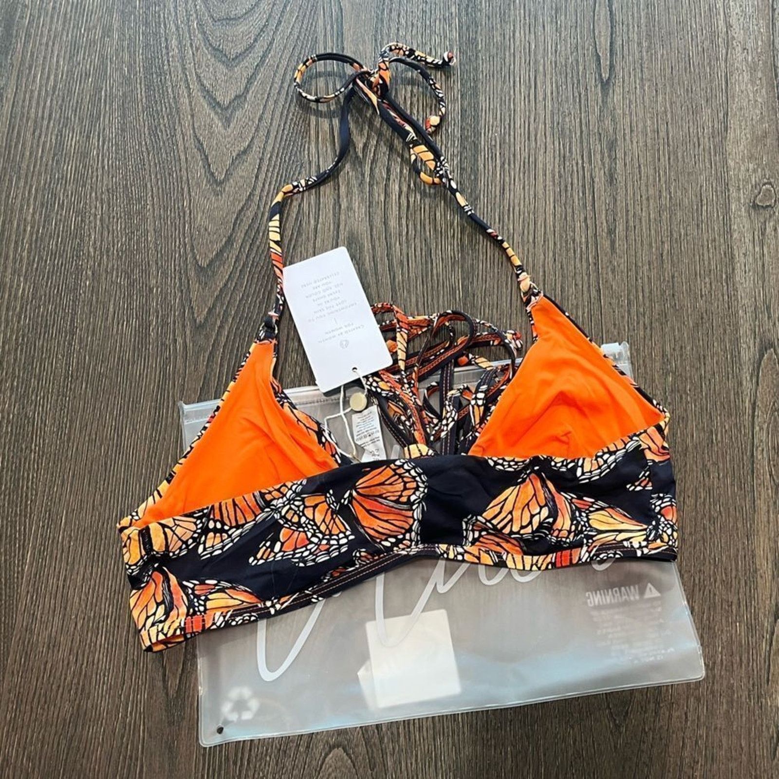 Vintage NWT Toluca Amina Bikini Top Waist Wrap Triangle Monarch M/L Size M / US 6-8 / IT 42-44 - 5 Thumbnail