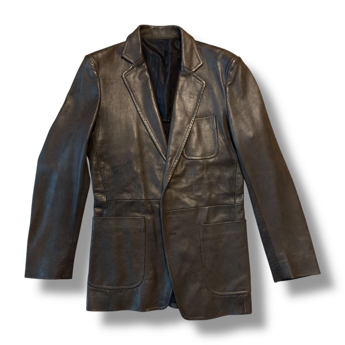 Maison Margiela AW2005 Maison Margiela Leather Blazer Jacket Size US M / EU 48-50 / 2 - 15 Thumbnail