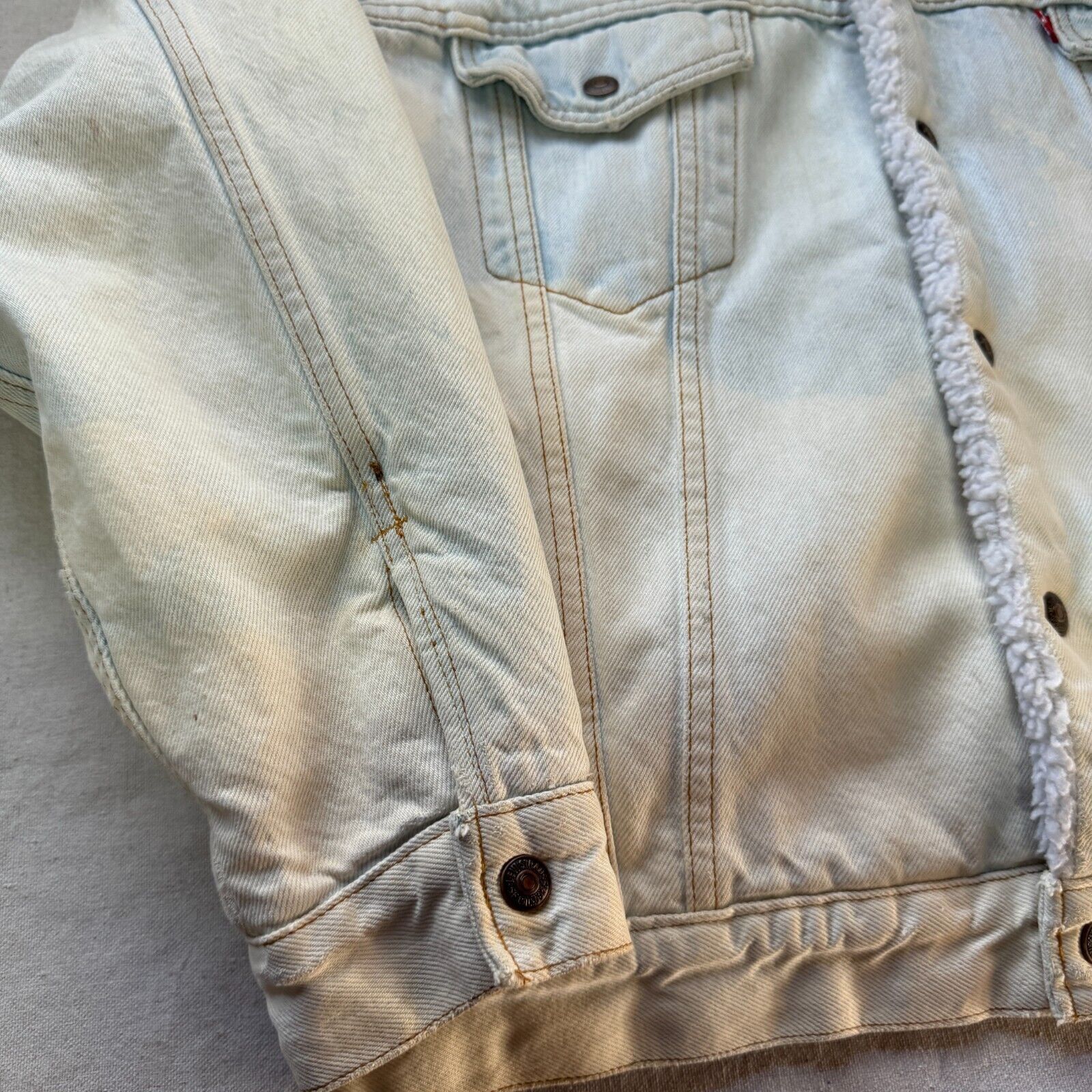 Levi's Vintage 90s Levis Sherpa Lined Denim Jean 527 70609 Jacket M Size US M / EU 48-50 / 2 - 2 Thumbnail