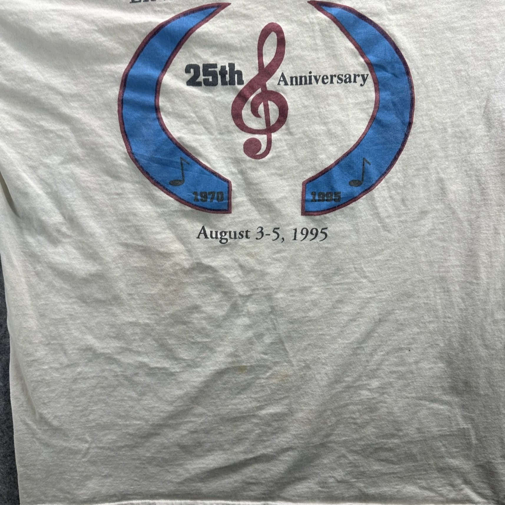 Fruit Of The Loom VINTAGE Lindennaires Reunion Shirt Mens Large White 25th Anniversary 1995 90s Music Size US L / EU 52-54 / 3 - 4 Thumbnail