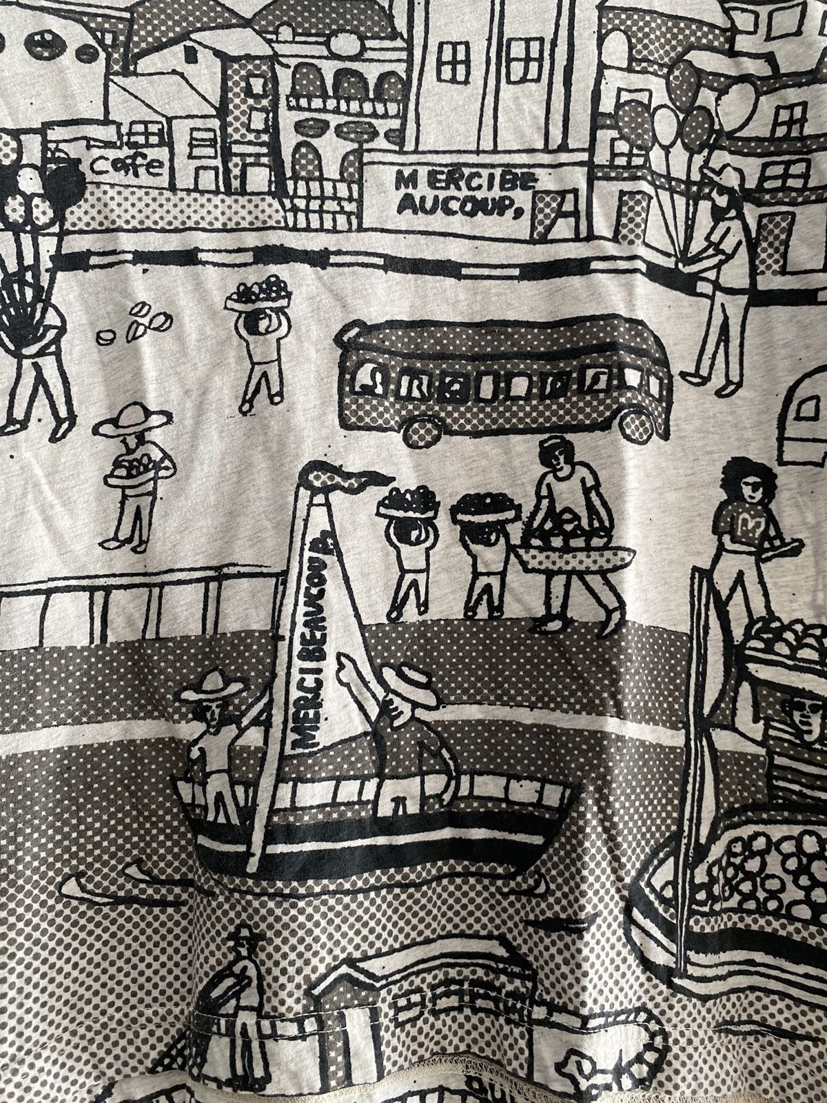 Issey Miyake × Japanese Brand × mercibeaucoup Vintage mercibeaucoup art all over print tshirts 90s Size US M / EU 48-50 / 2 - 4 Thumbnail