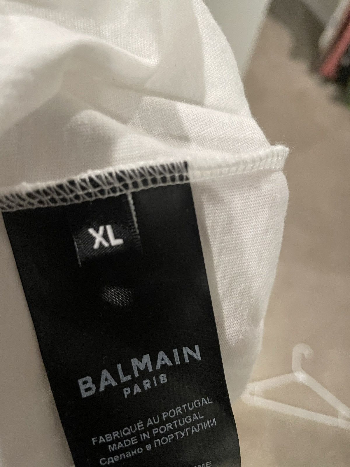 Balmain Balmain Flocked T-Shirt Neon Yellow Sz XL Size US XL / EU 56 / 4 - 4 Thumbnail