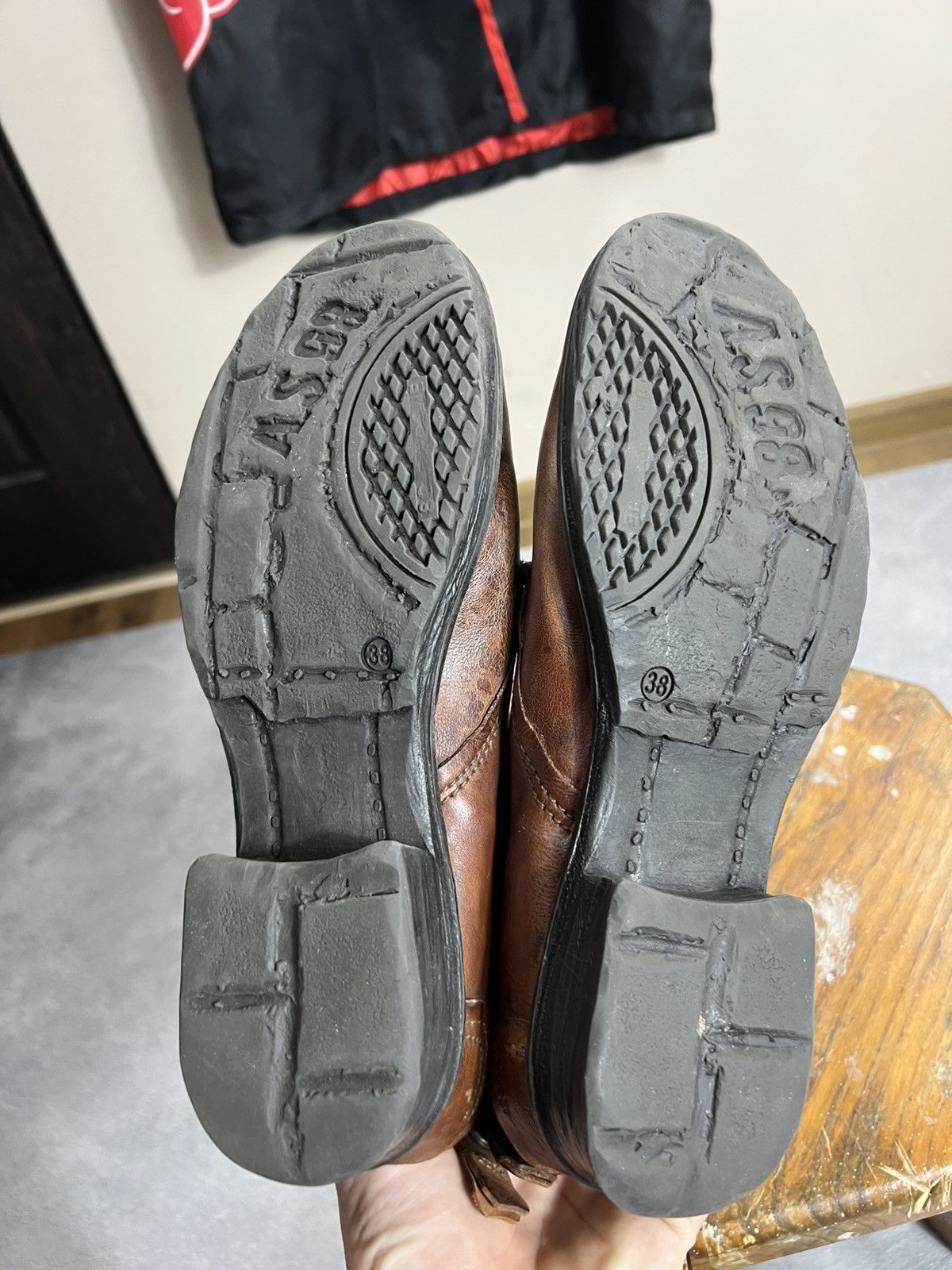 A.S.98 Woman’s A.S 98 Leather Boots Stupped Straps Zipped Closure Size US 8 / IT 38 - 10 Thumbnail