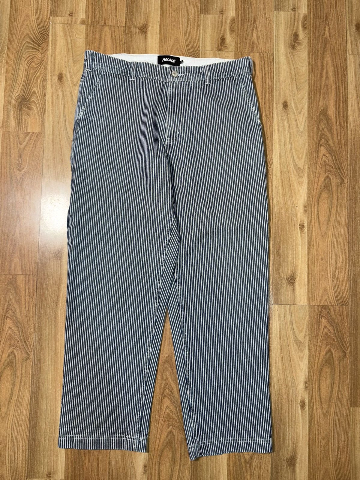Palace Palace Skateboards Hickory Stripe Kosh TrouserWorkwear Pants Size US 32 / EU 48 - 2 Thumbnail