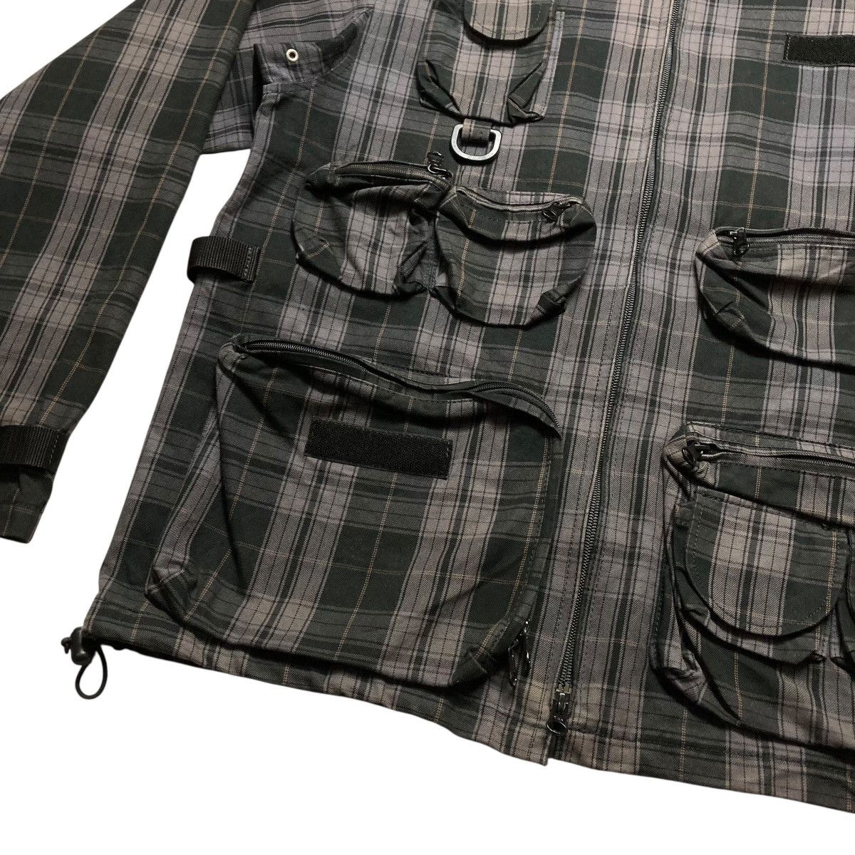 Japanese Brand UNITED ARROWS - Plaid 3D Multi Pocket Utility Hunting Jacket Size US L / EU 52-54 / 3 - 6 Thumbnail