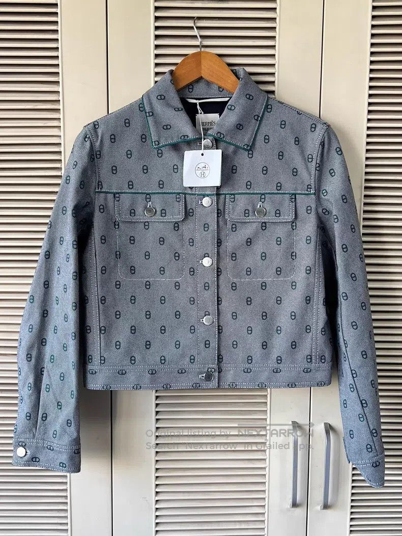 Hermes Hermes Women's denim jacket Size S / US 4 / IT 40 - 1 Thumbnail