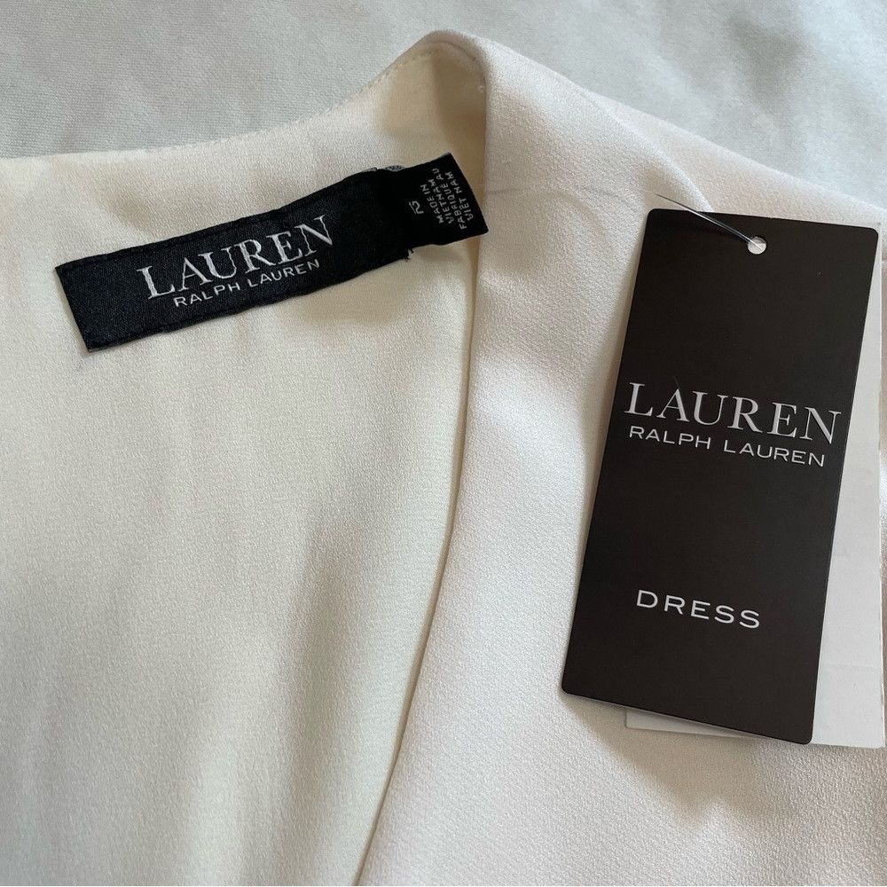 Lauren Ralph Lauren NWT New $175 Lauren Ralph Lauren Yaira Ruffle Sleeves Cream Size XL / US 12-14 / IT 48-50 - 9 Thumbnail