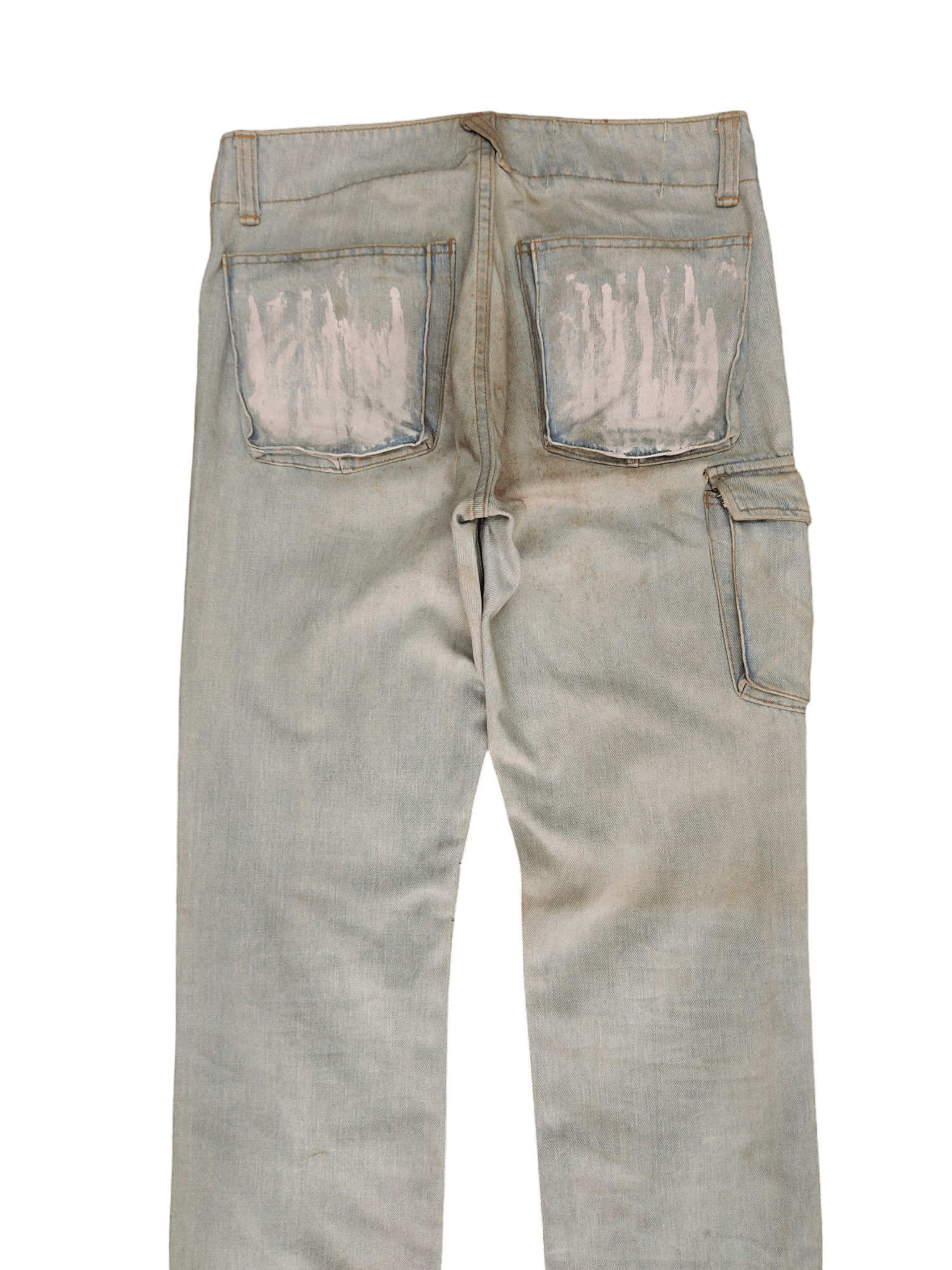 Kapital 1990s John Bull Dirty Worker Cargo Denim Pants 1967 Pattern Size US 30 / EU 46 - 11 Thumbnail