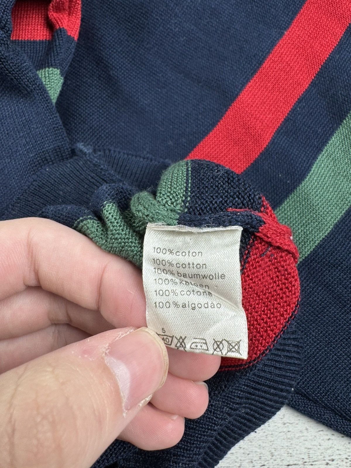 Lacoste Chemise Lacoste France Striped Y2K Sweater 4 Size Pullover Size US M / EU 48-50 / 2 - 12 Thumbnail