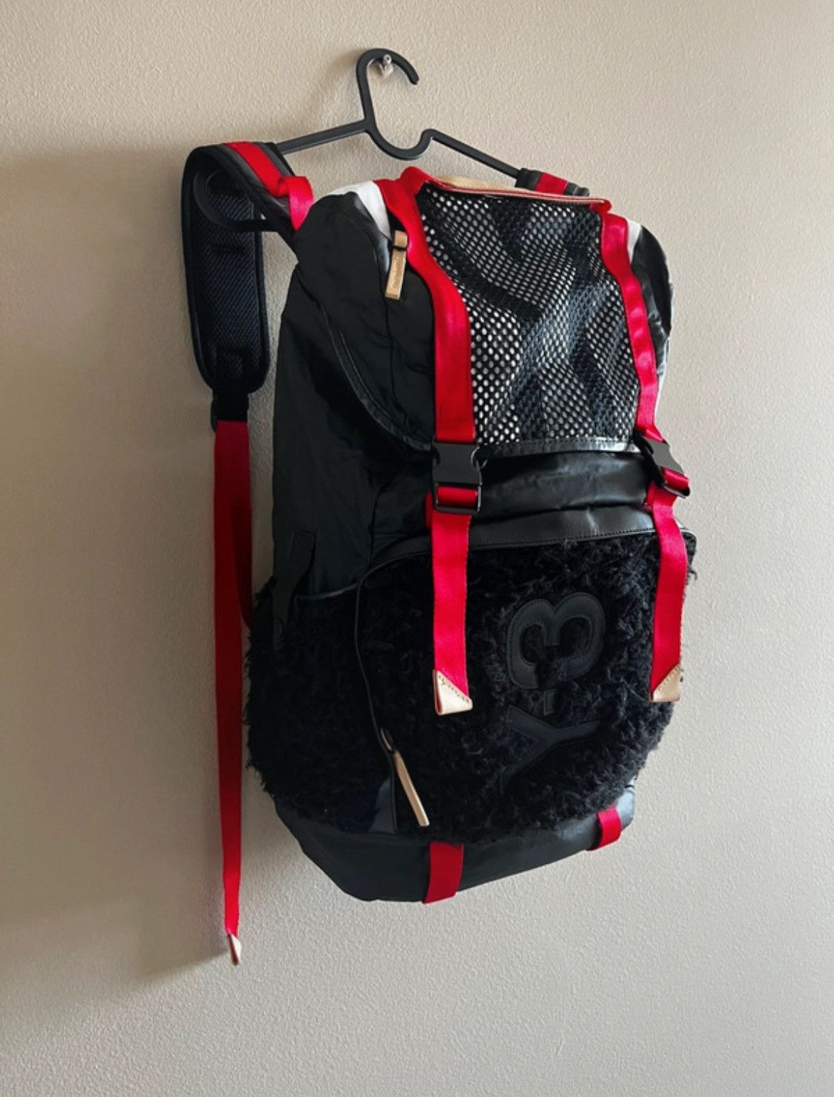 Yohji Yamamoto Y-3 Backpack Yohji Yamamoto Sheepskin Black Fall/Winter 2014 Size ONE SIZE - 1 Thumbnail