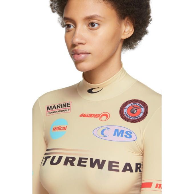 Marine Serre Marine Serre formula 1 Tan tight F1 turtleneck Size S / US 4 / IT 40 - 2 Thumbnail