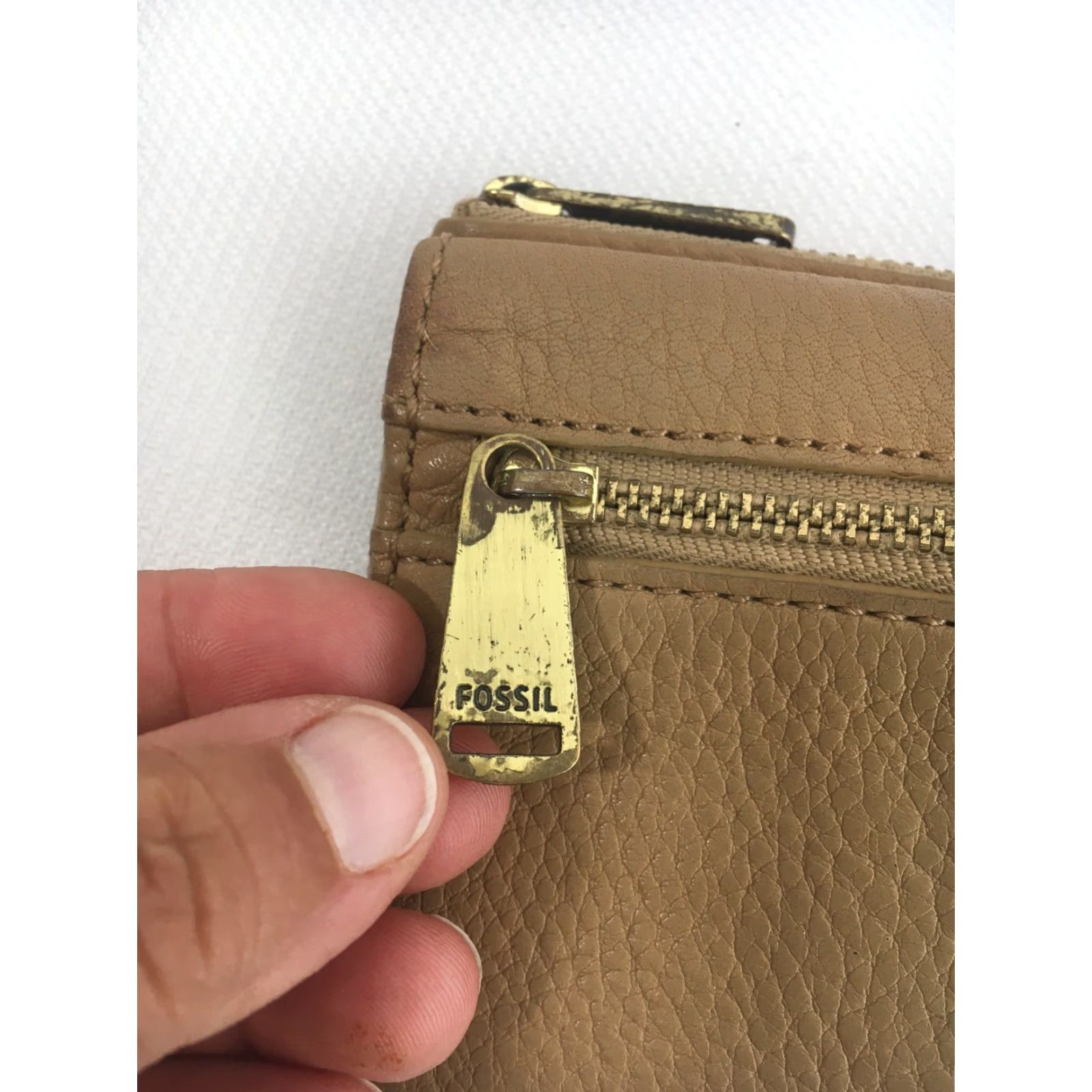 Fossil Fossil Wallet Zip-Around Flap Snap Bi-fold Long Leather Tan Womens SL5031 Size ONE SIZE - 6 Thumbnail