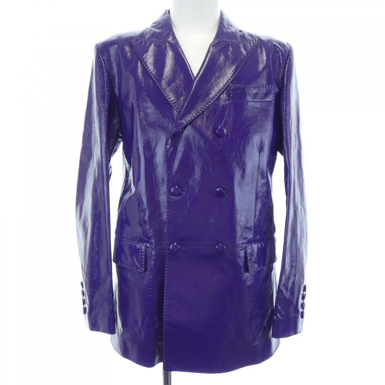 Gucci Gucci Gucci Calfskin Jacket Leather Outerwear 724050 XNATC DUTY FREE for USA Size ONE SIZE - 1 Thumbnail