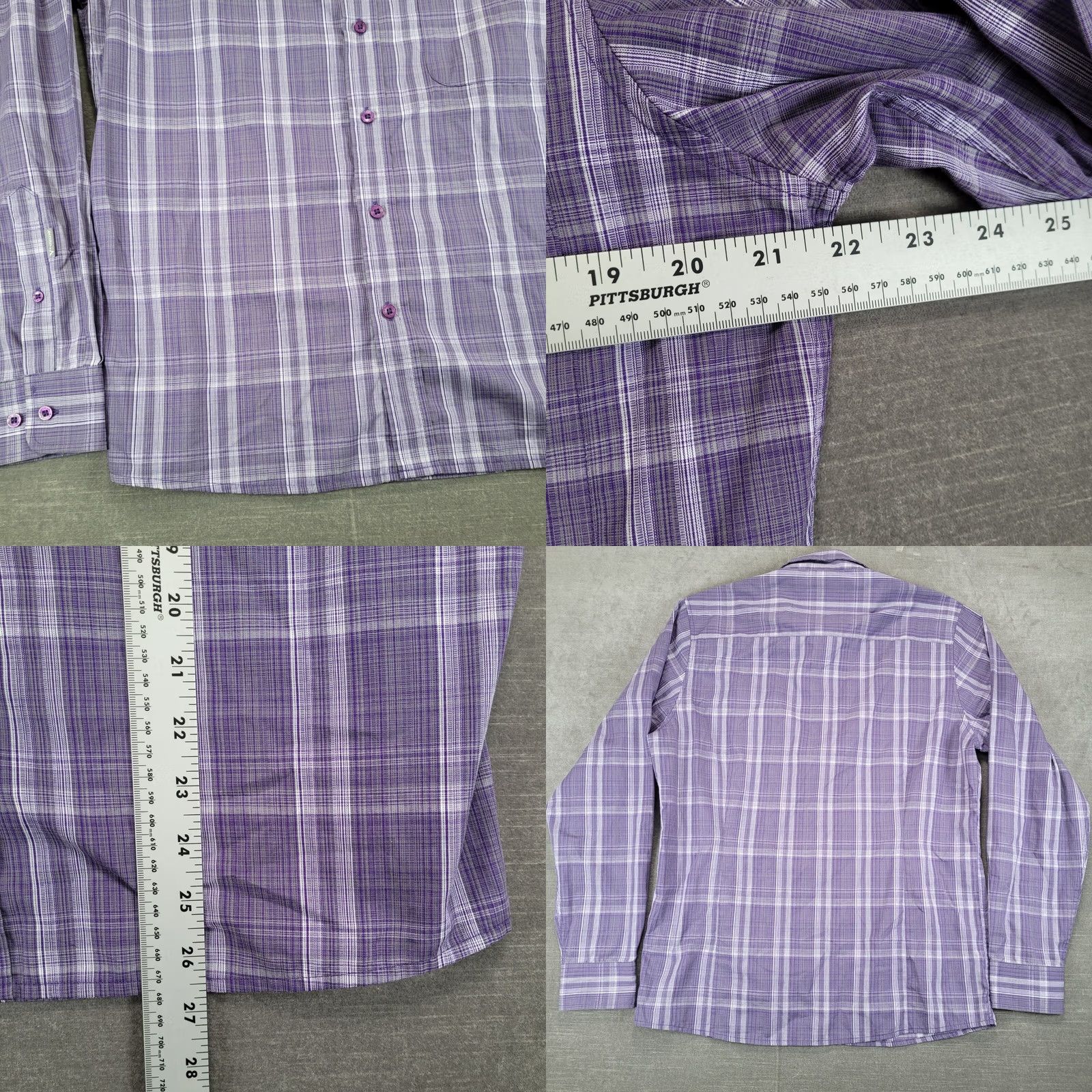 Vintage VINTAGE Antigua Clemson Tigers Plaid Button-Up Shirt Purple Long Sleeve Medium Size US M / EU 48-50 / 2 - 8 Thumbnail