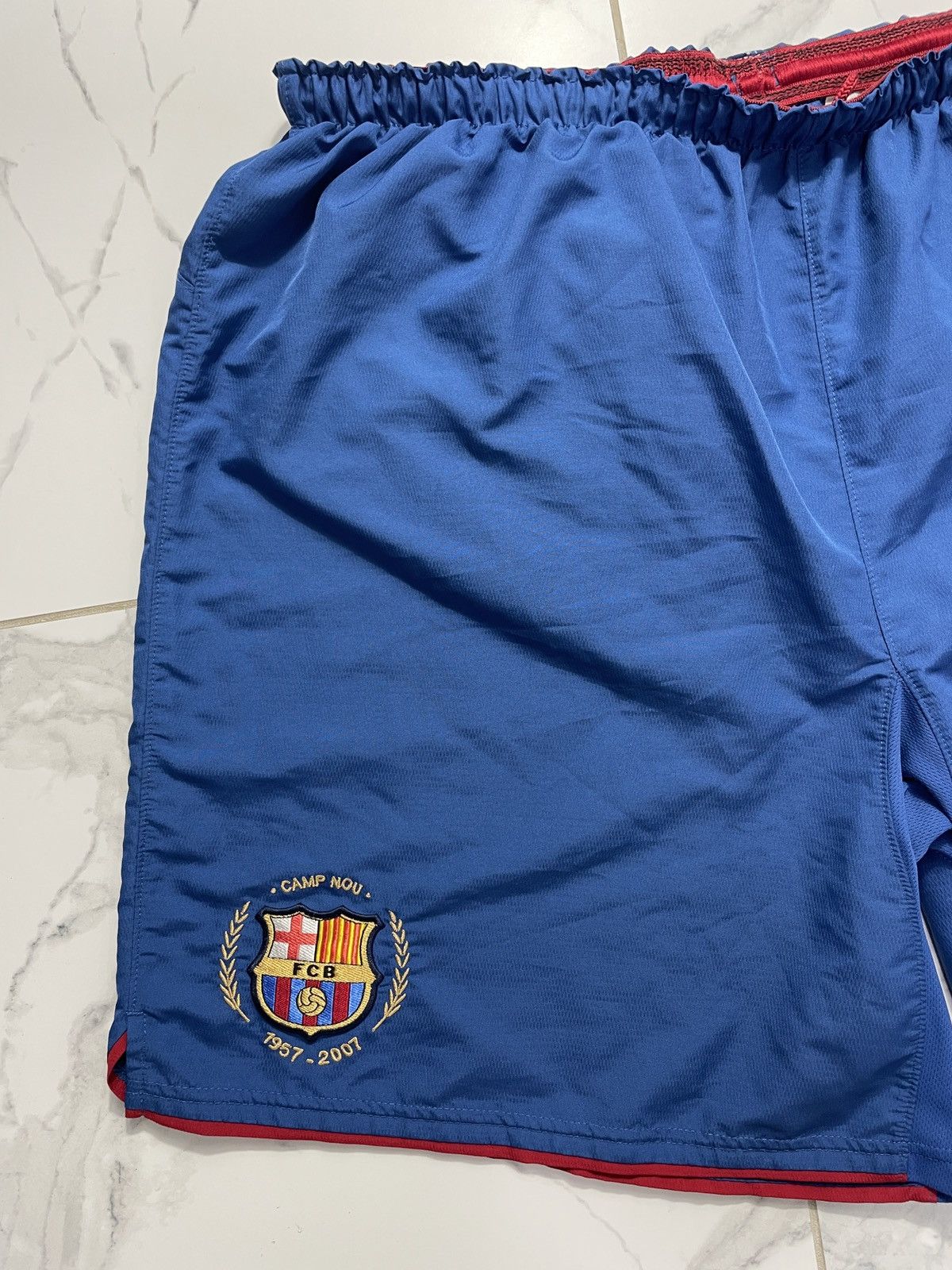 Nike Vintage Nike Barcelona Shorts 1957-2007 Camp Nou Blockcore Size US 39 - 2 Thumbnail