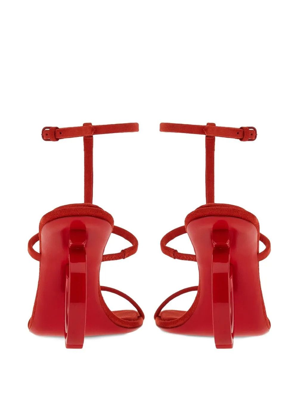 Salvatore Ferragamo o1y0426 Slingback Sandals in Red Size US 5.5 / IT 35.5 - 3 Thumbnail