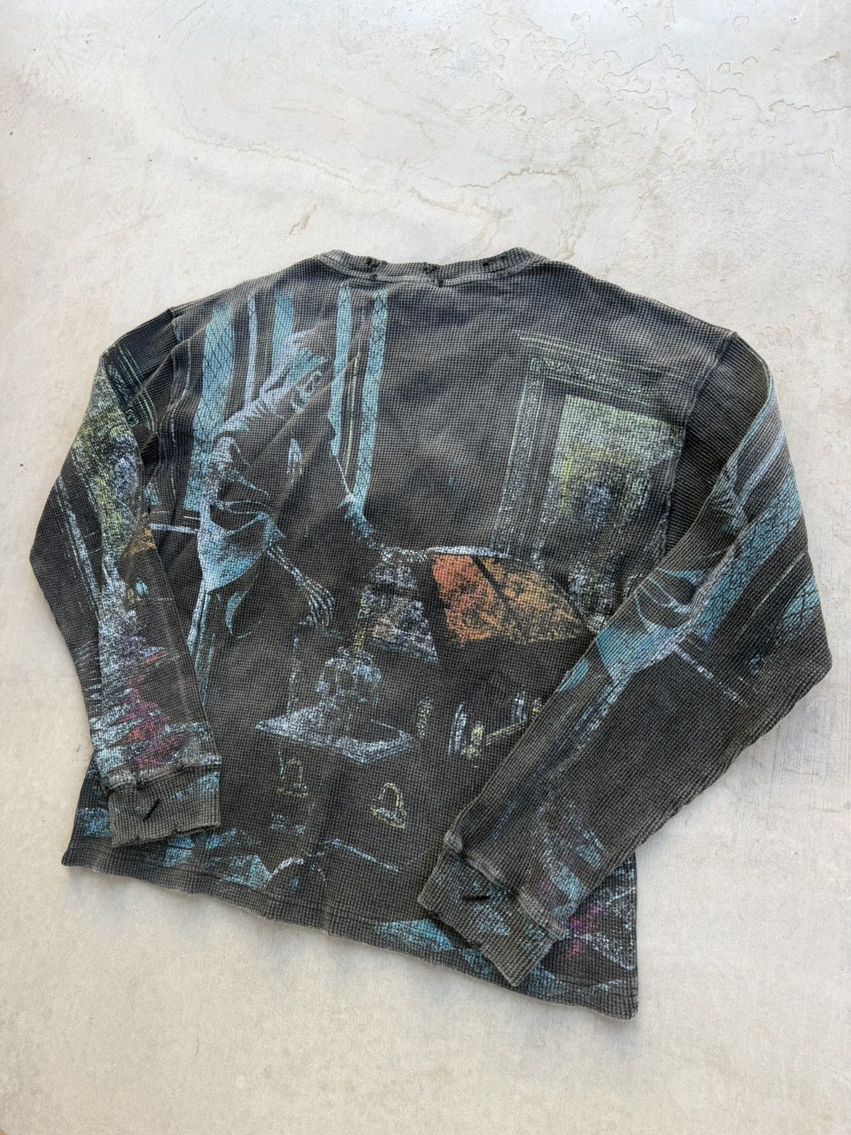 Vale Vale Forever RIP Thermal AOP Long Sleeve – Washed Black (L) Size US L / EU 52-54 / 3 - 7 Thumbnail