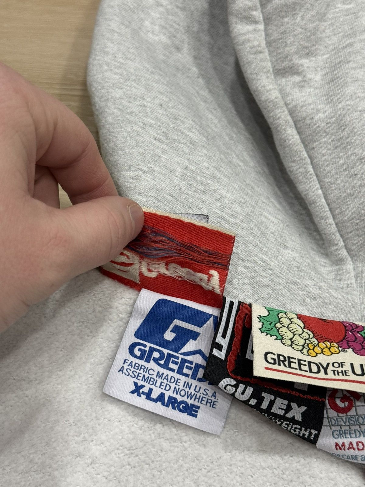 Greedy Unit × murd333r.fm Murd333r.fm Greedy Unit Inside Out Multi Tag Hoodie Size US XL / EU 56 / 4 - 12 Thumbnail