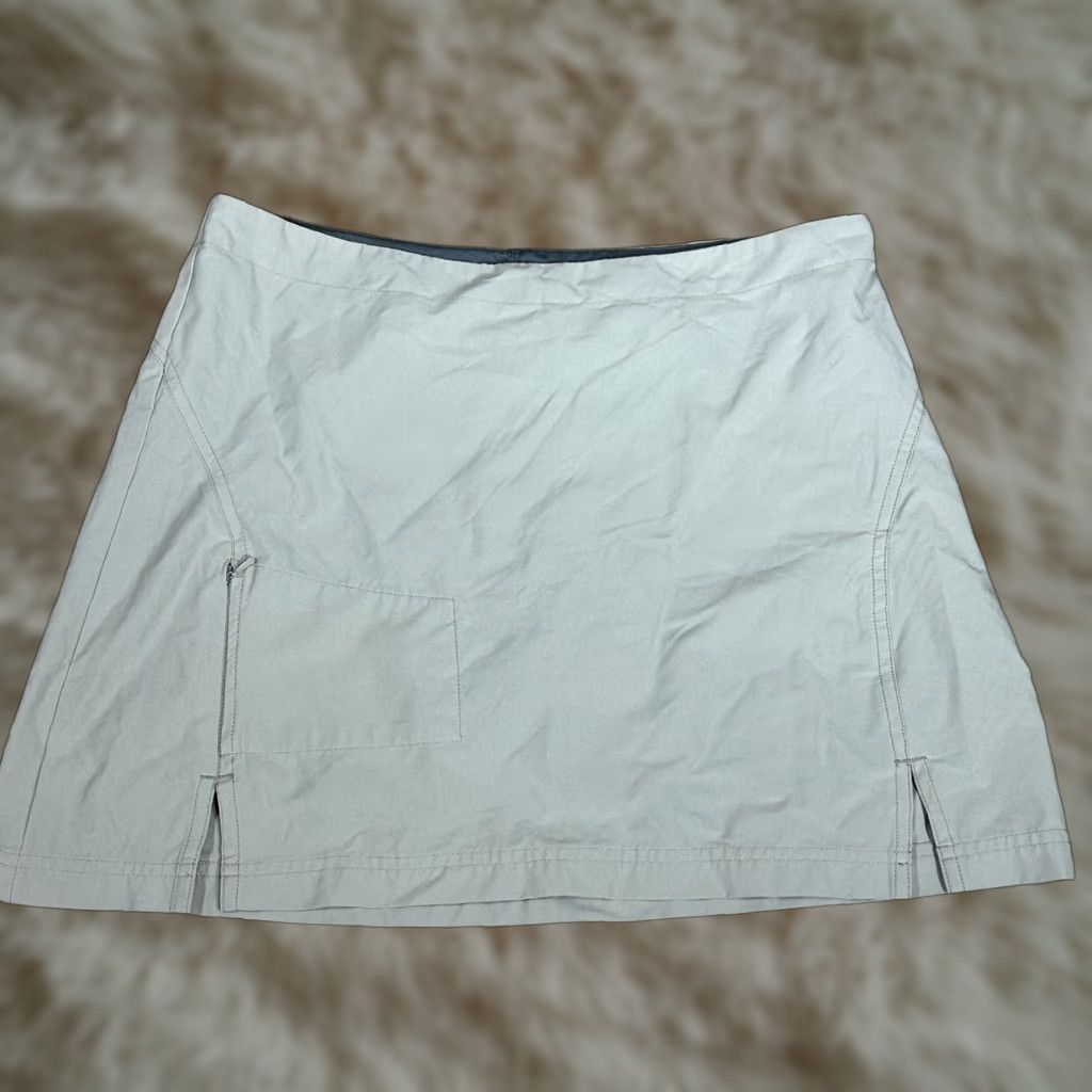 Vintage Title Nine Beige Short Skort Skirt - Women's Activewear, Size 4, Nylon, Zip Pocket, A-Line, Golf/Tennis, Regular Size 27" / US 4 / IT 40 - 1 Thumbnail