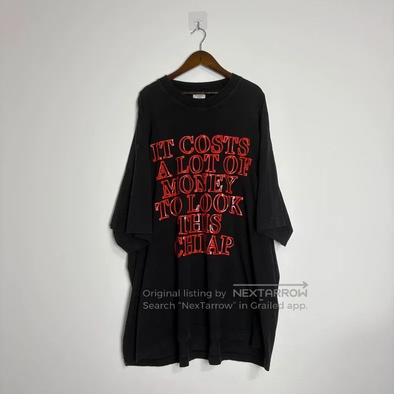 Vetements Vetements Red slogan lettering print short-sleeve Size US M / EU 48-50 / 2 - 1 Thumbnail