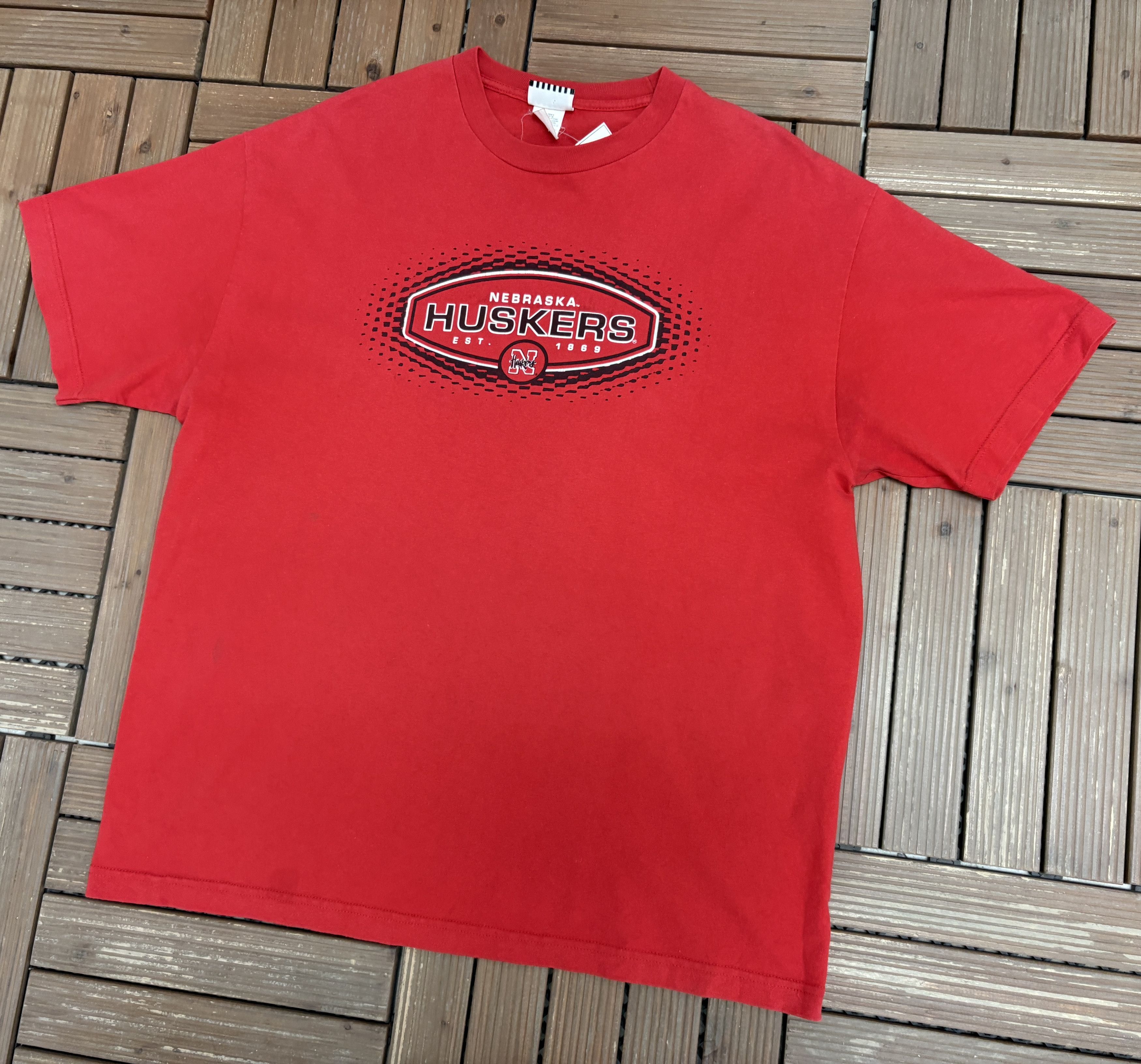 Vintage Nebraska Cornhuskers Est. 1869 Vintage Red T-Shirt Tee Size US XL / EU 56 / 4 - 3 Thumbnail
