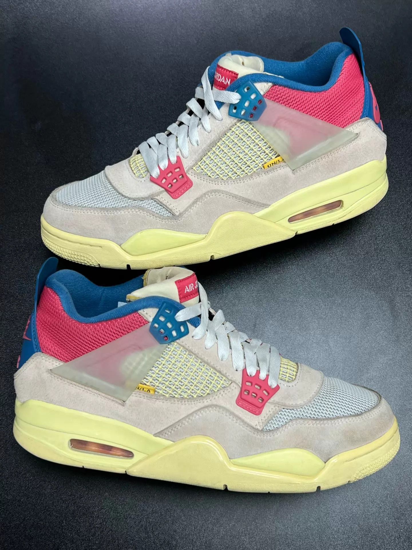 Nike AJ4 UNION Pink Blue Mid 44 With Box Size US 11 / EU 44 - 5 Thumbnail
