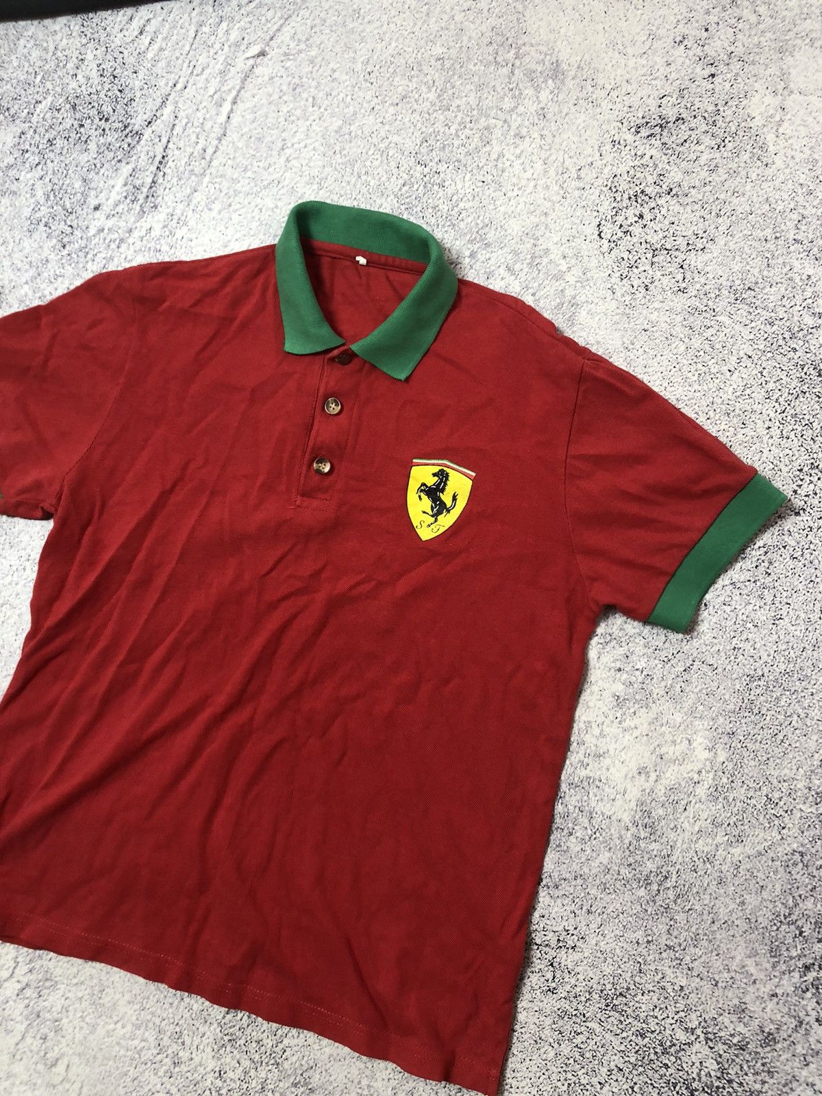 NASCAR Vintage men’s polo Ferrari size S y2k casual Size US S / EU 44-46 / 1 - 2 Thumbnail