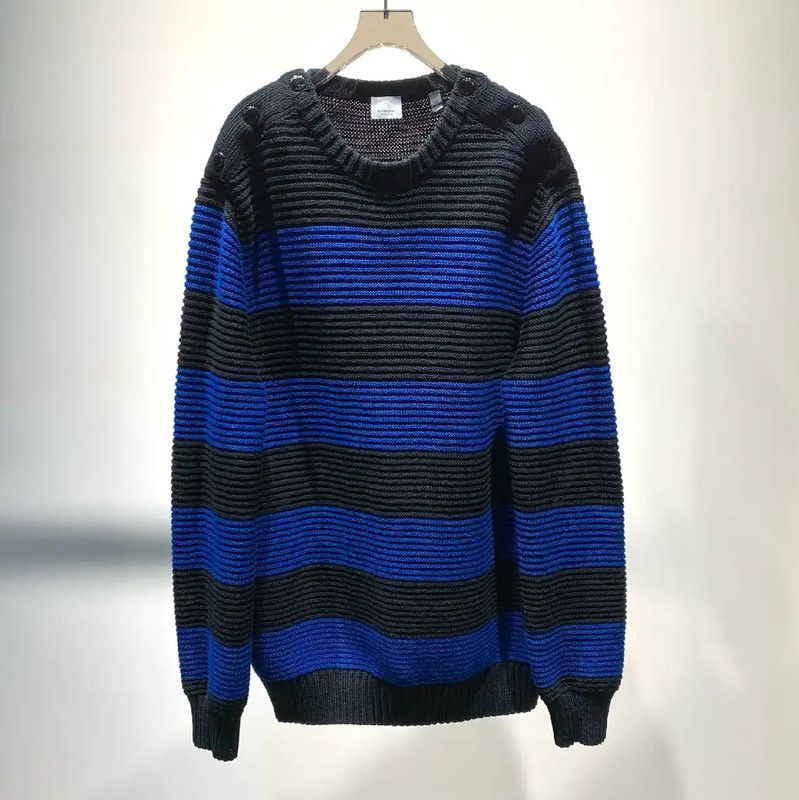 Burberry Burberry Black Wool Knit Sweater for Men Size US M / EU 48-50 / 2 - 1 Thumbnail