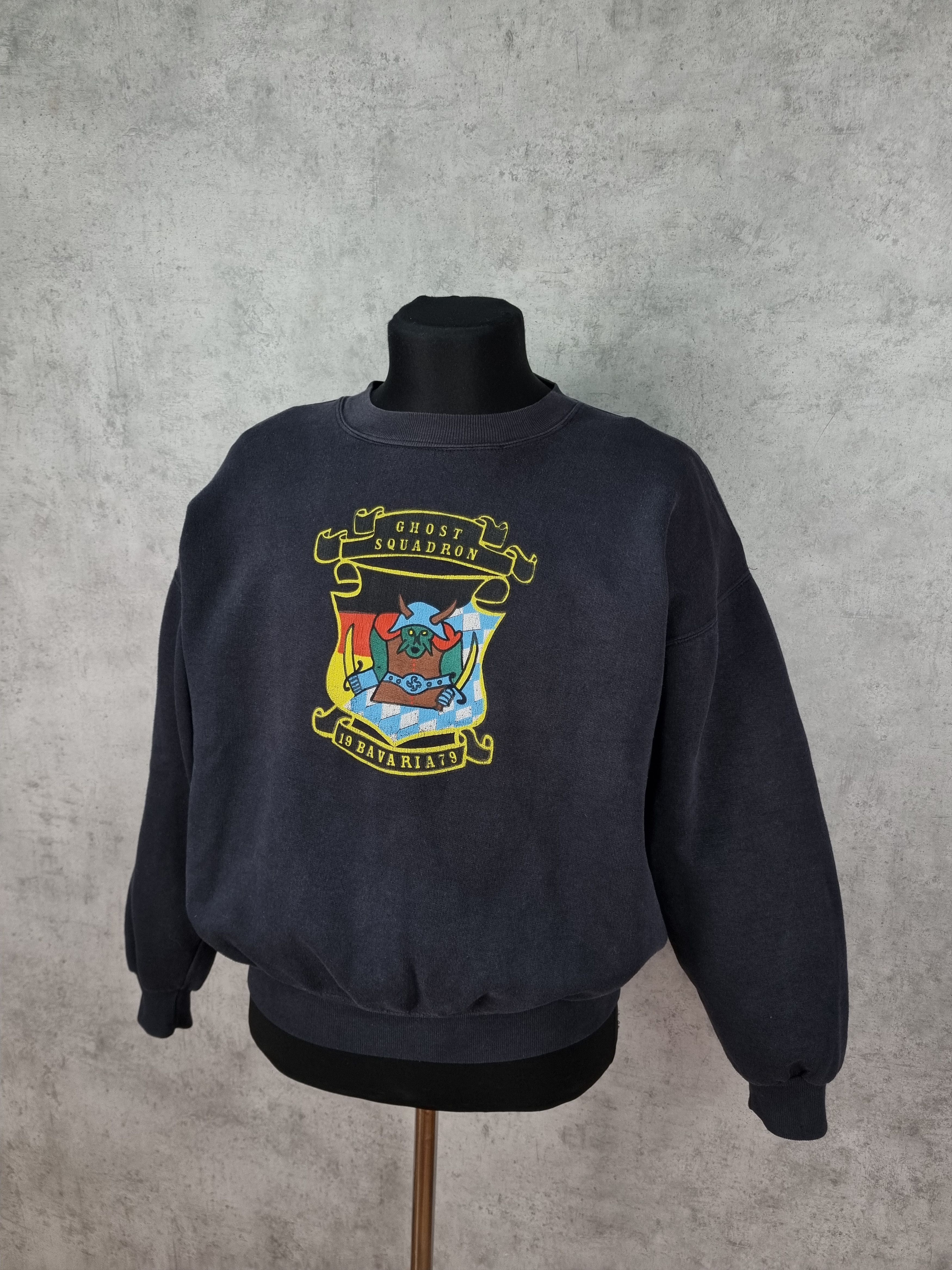 Jerzees × Vintage 1979 Ghost Squadron Bavaria Confederate Air Force Sweatshirt Size US M / EU 48-50 / 2 - 4 Thumbnail