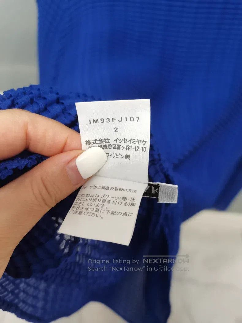 Issey Miyake Issey Miyake Blue Long Sleeve Size M / US 6-8 / IT 42-44 - 4 Thumbnail