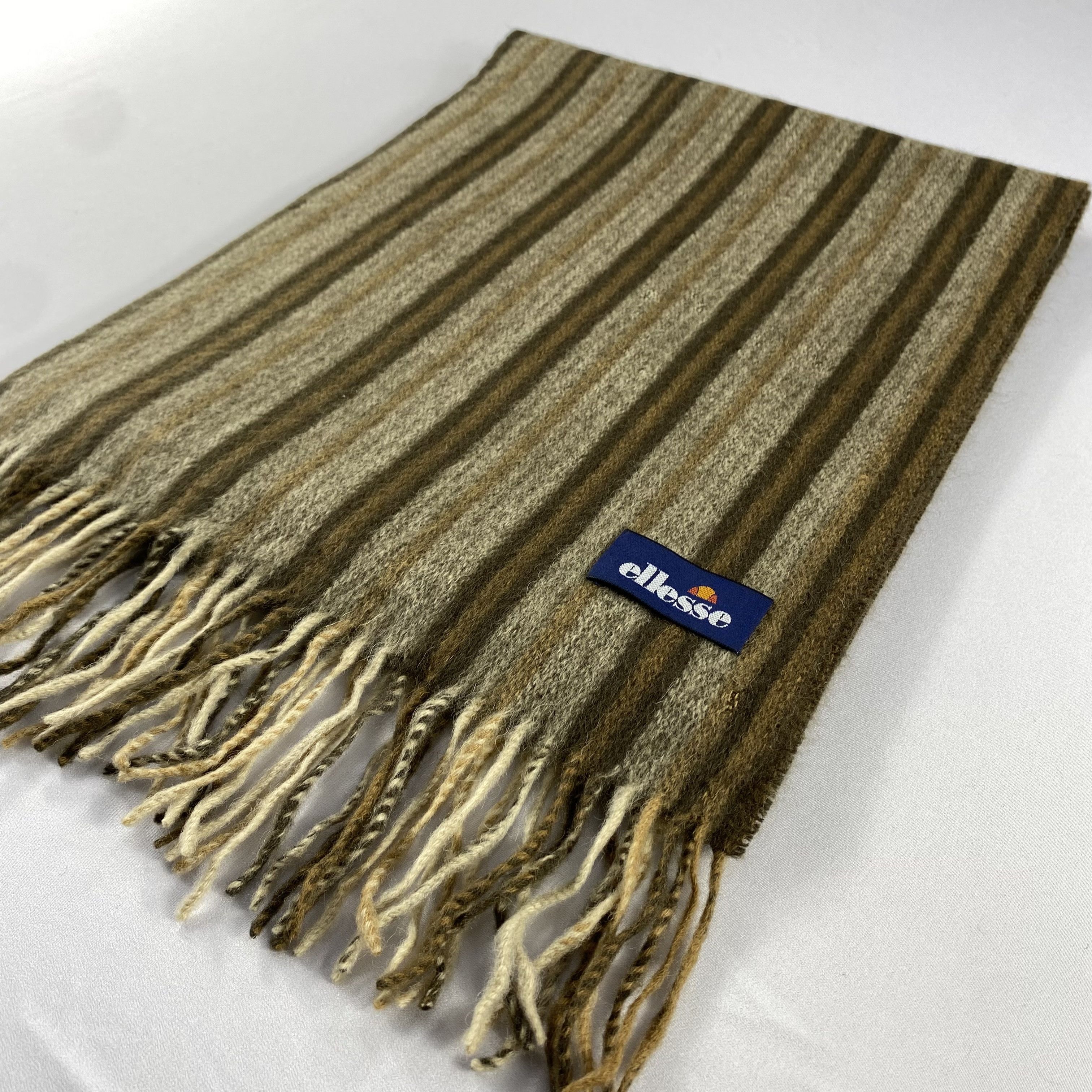 Ellesse Ellesse Stripe Scarf Neck Wrap Wool Muffler Size ONE SIZE - 3 Thumbnail