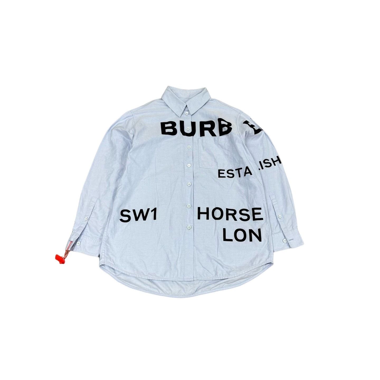Burberry Burberry Horseferry Print Oxford Shirt US 6 Size S / US 4 / IT 40 - 1 Thumbnail