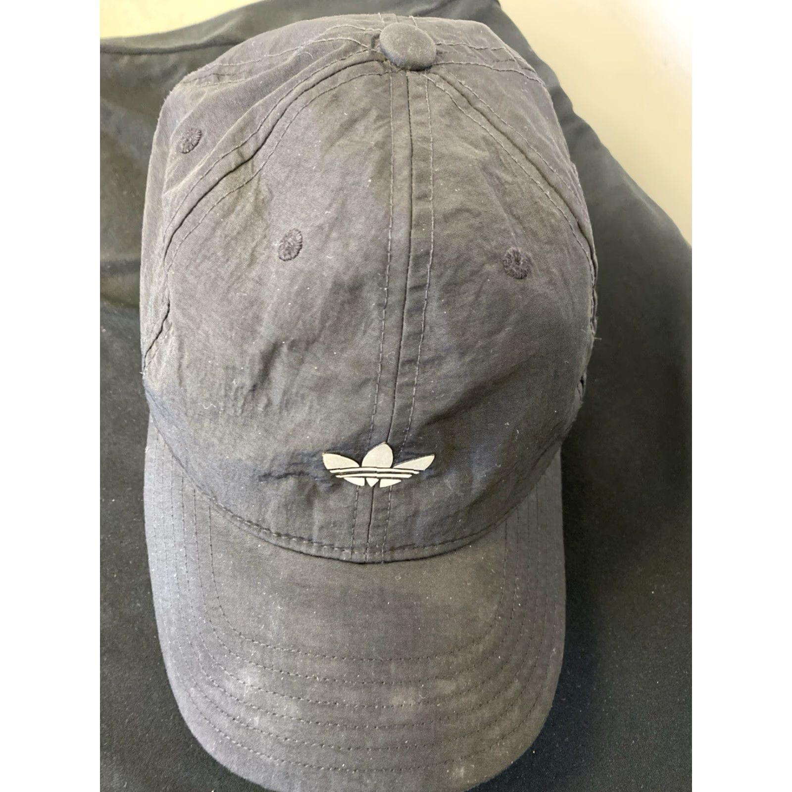 Adidas VINTAGE Adidas Baseball Cap One Size Men Faded Black Adjustable Lightweight Breathable Packable Logo Mercedes Benz College Sports Casual Hat Size ONE SIZE - 3 Thumbnail