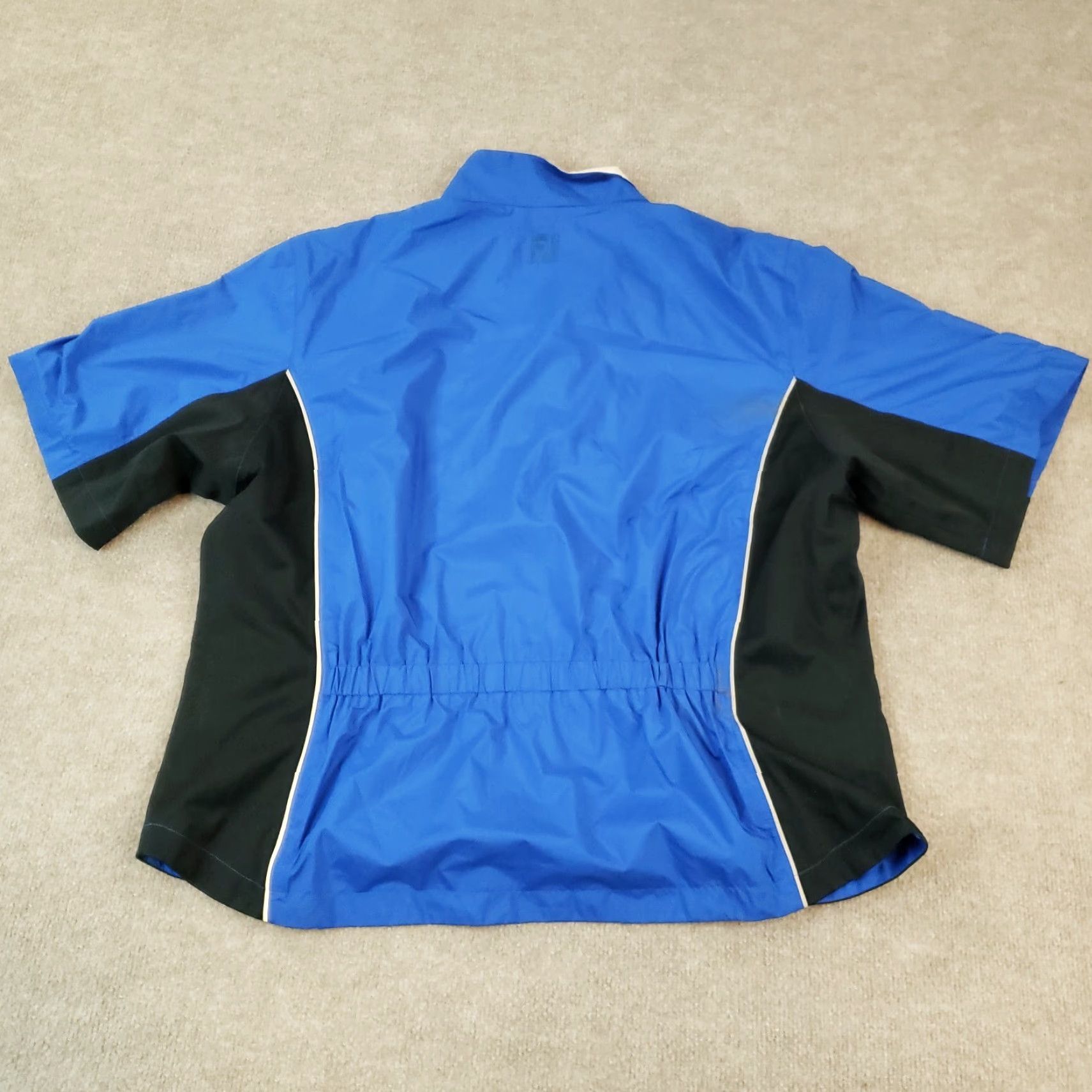 Footjoy Golf Dryjoy Footjoy Jacket Womens XL Extra Large Blue 1/4 Zip Short Sleeve Size 40" / US 18 - 7 Thumbnail
