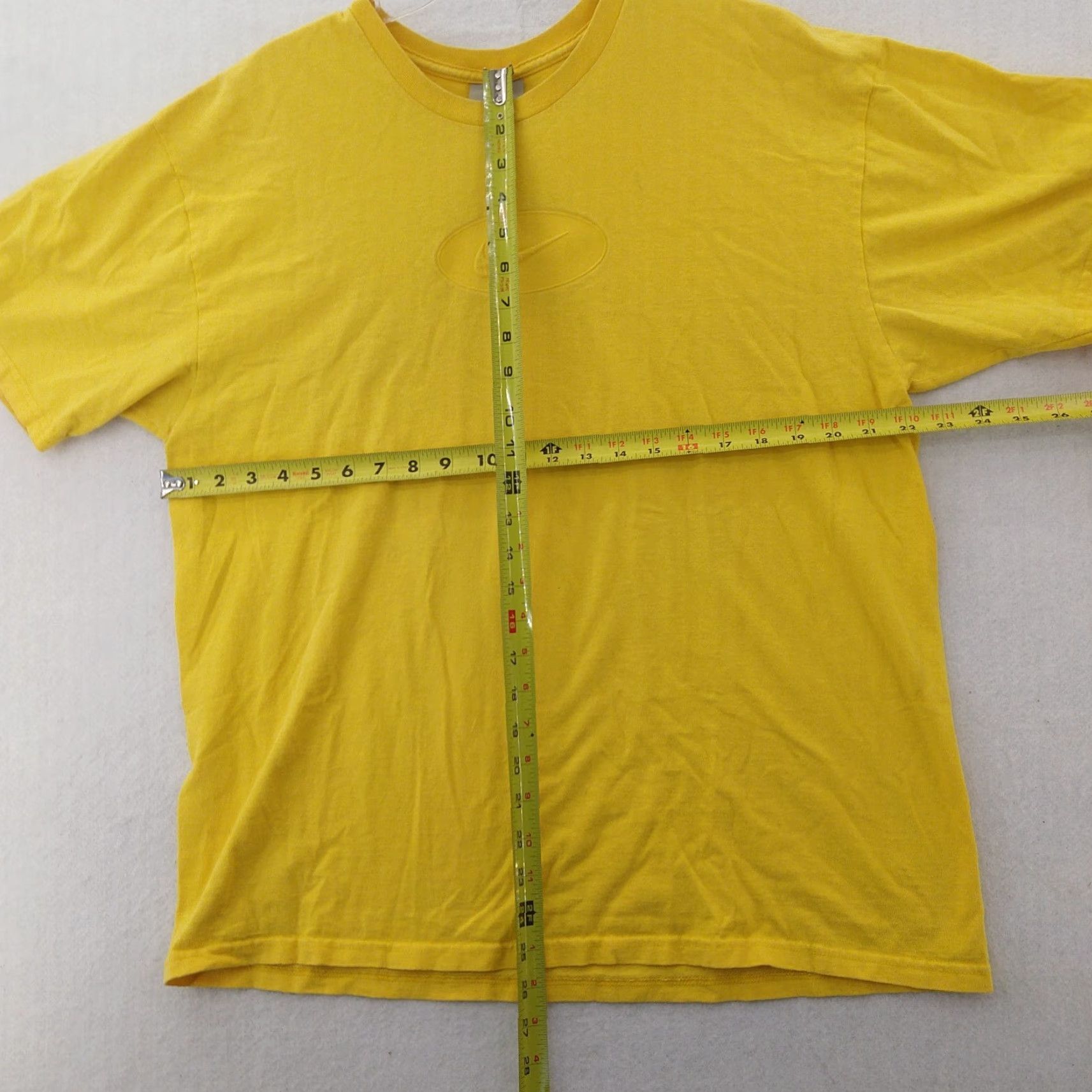 Nike VINTAGE Nike Sweater Crewneck Sweatshirt XL Yellow Swoosh Mens Pullover 90s Theme Metal Decade Size US XL / EU 56 / 4 - 3 Thumbnail