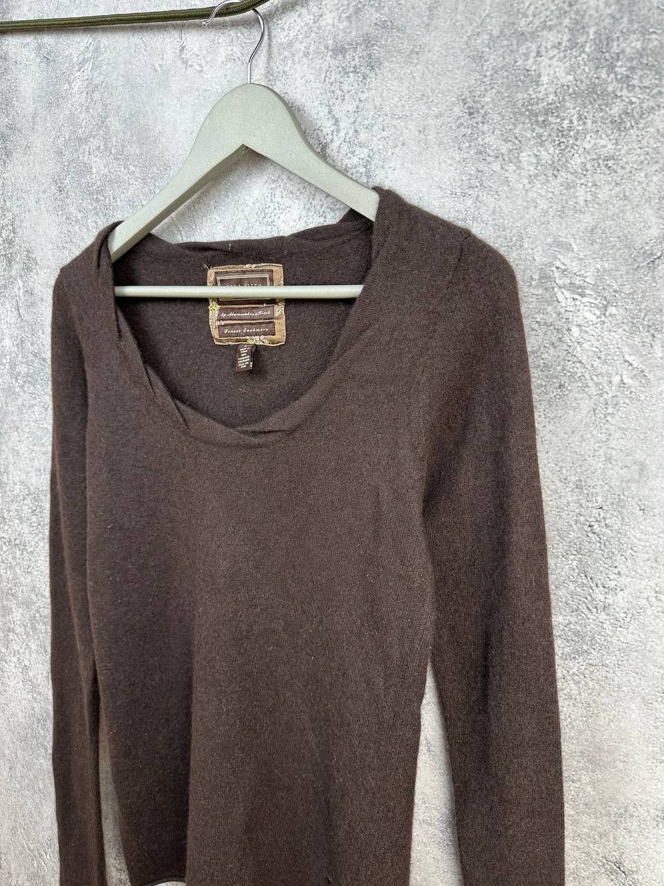 Abercrombie & Fitch Ezra x Abercrombie Fitch Cashmere Scoop Neck Knit Sweater Size L / US 10 / IT 46 - 5 Thumbnail