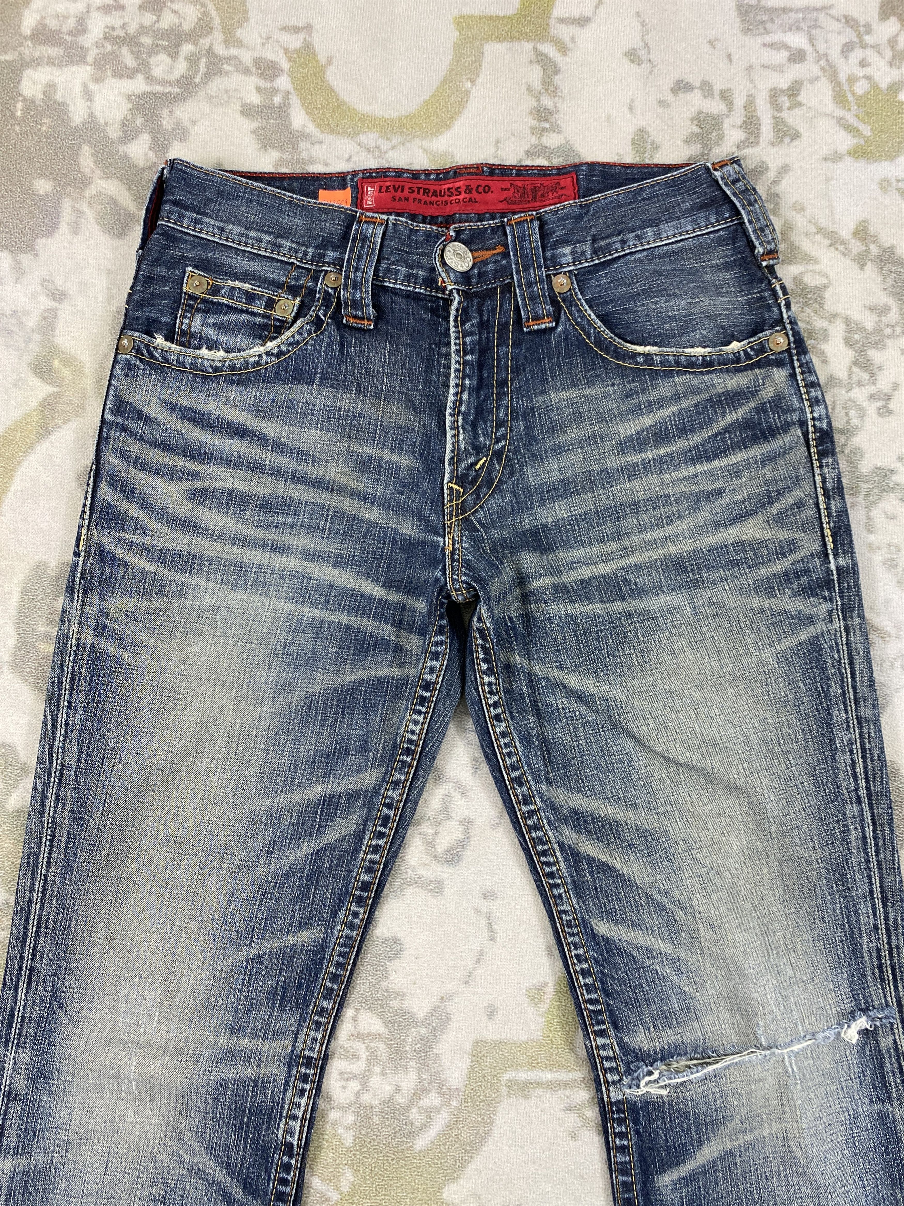 Levi's Distressed Blue Vintage Levi's 507 Flare 29x32 Denim- JN3669 Size US 29 - 3 Thumbnail