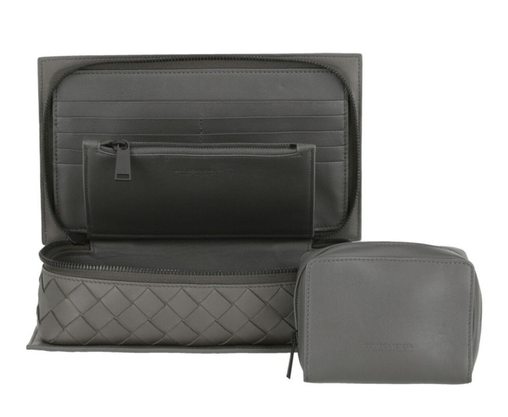 Bottega Veneta o1n1vont1124 Size: OS / Interccio/15 VN Travel Case in Grey Size ONE SIZE - 4 Thumbnail