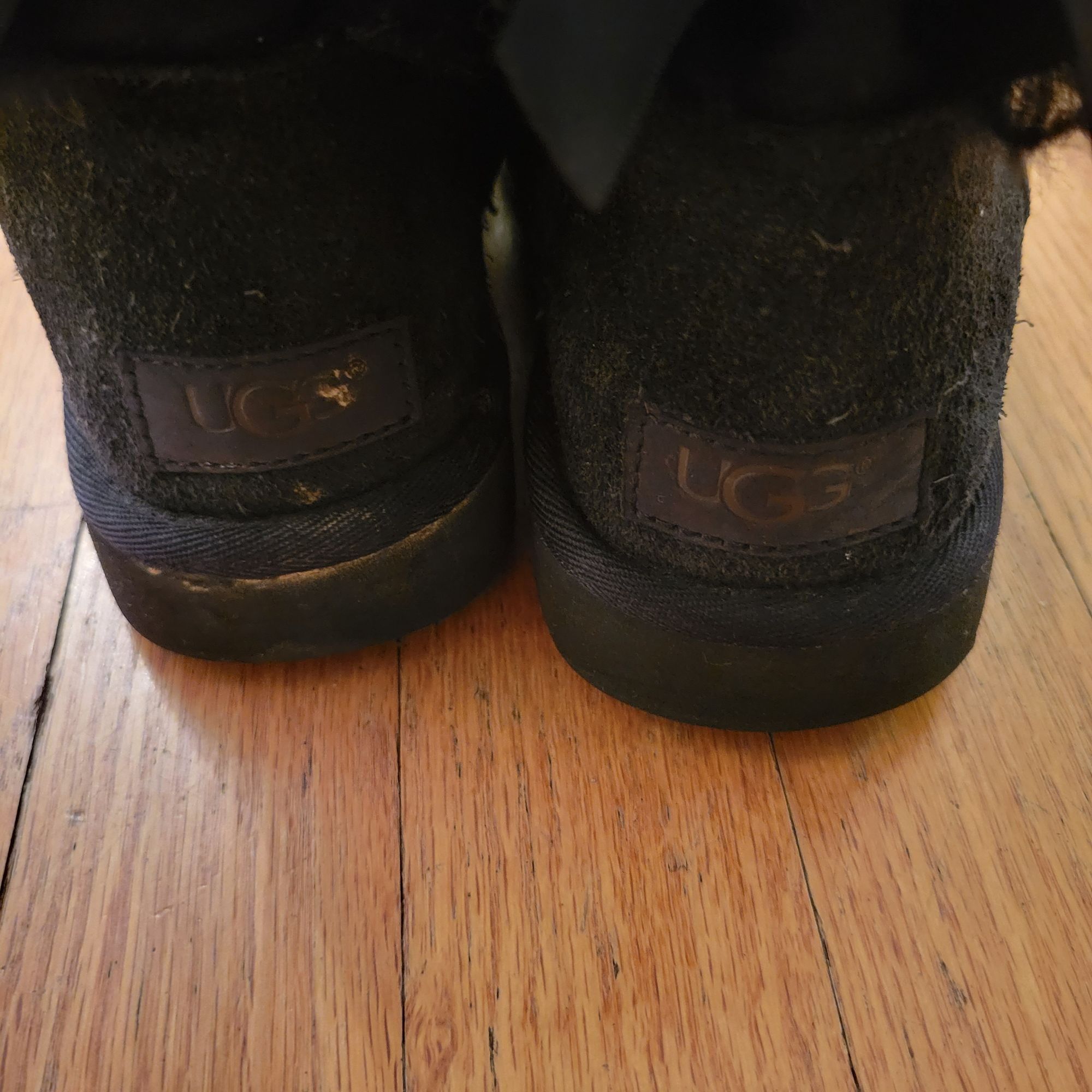 Ugg UGG 5 Black Suede Leather Sheepskin BAILEY BOW II Tall Boots Size US 5 / IT 35 - 9 Thumbnail