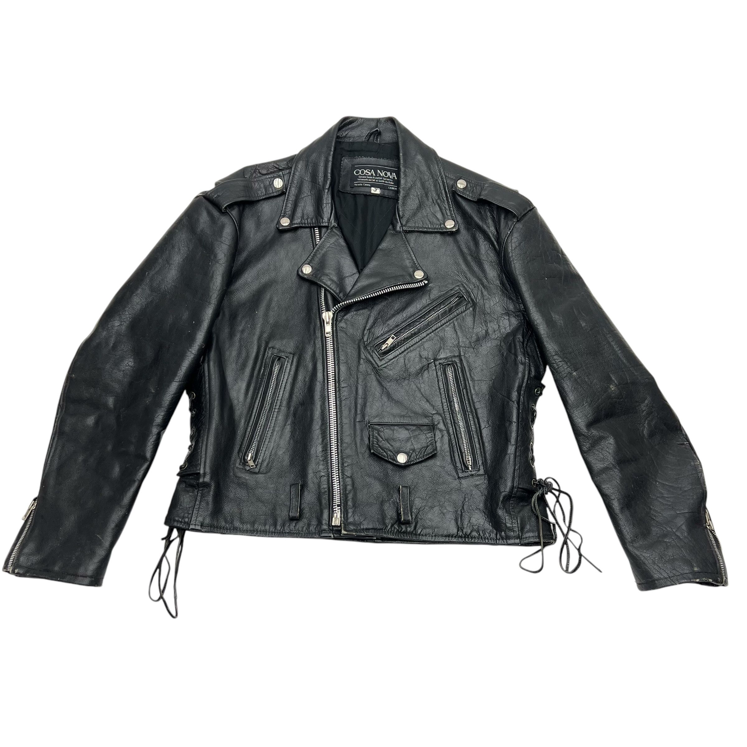 Cosa Nova × Vintage Vintage Cosa Nova Biker Leather Jacket Size US L / EU 52-54 / 3 - 1 Thumbnail