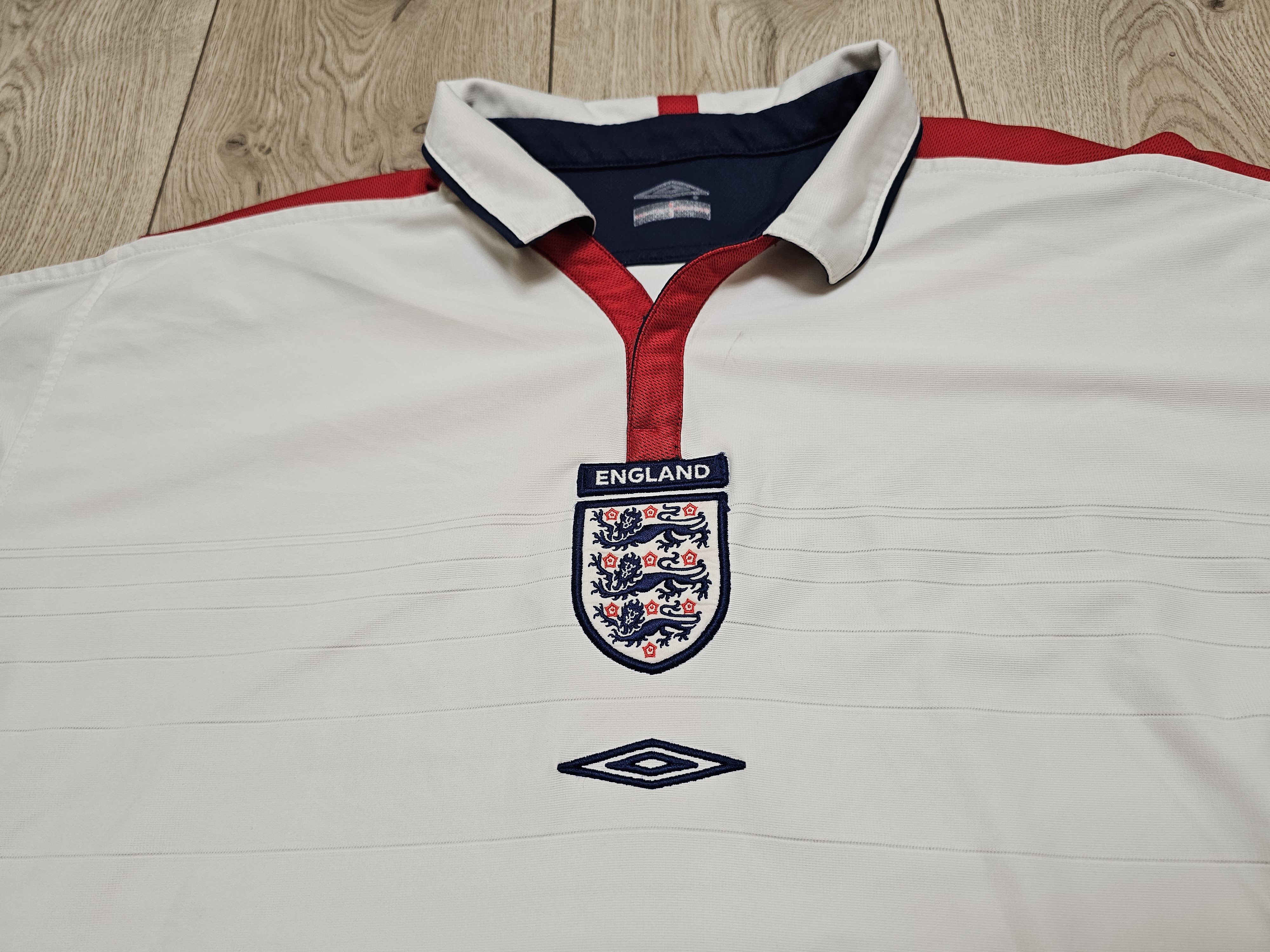 All Sport × Umbro × Vintage ENGLAND 2003 2005 HOME FOOTBALL SHIRT SOCCER JERSEY Size US XL / EU 56 / 4 - 5 Thumbnail