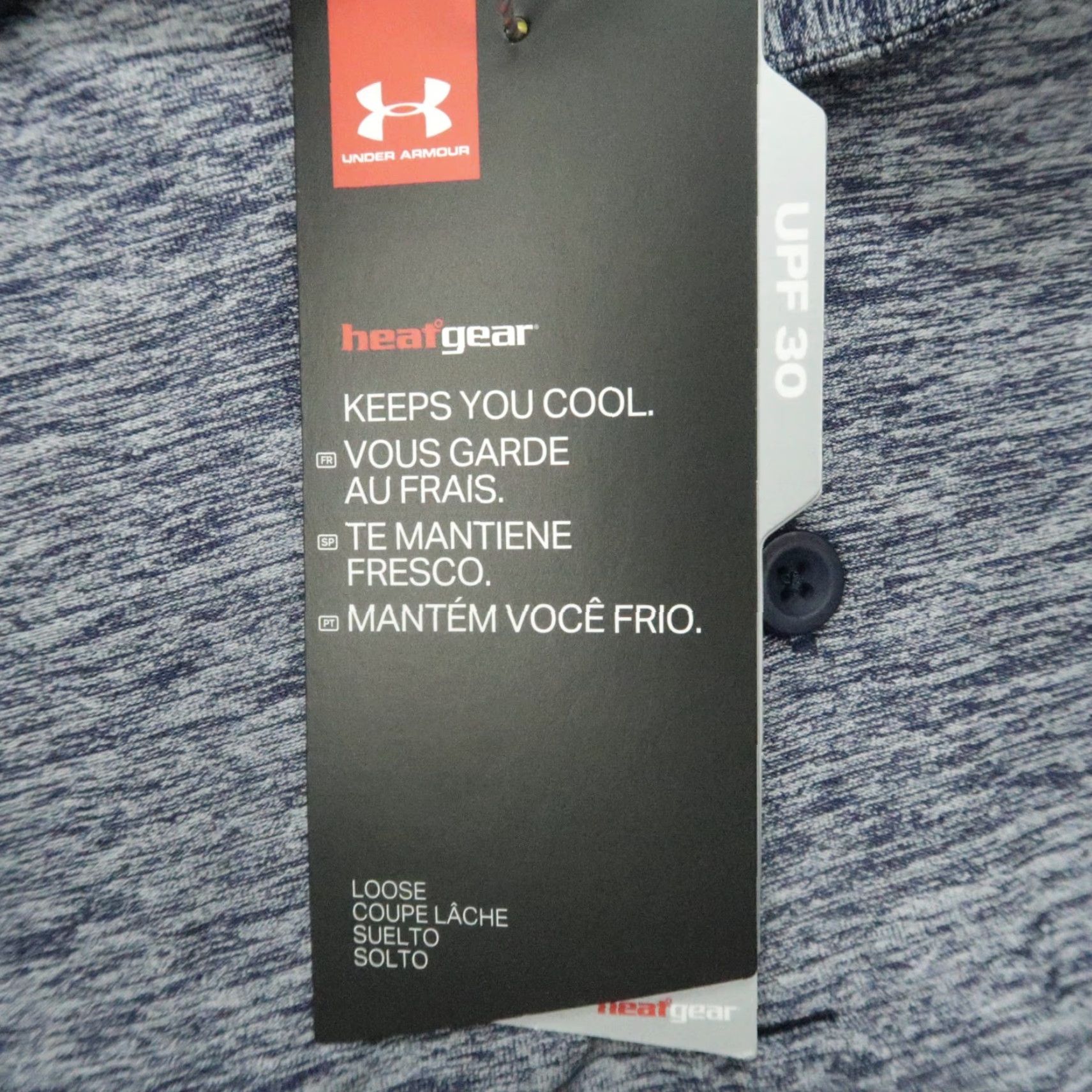 Under Armour Under Armour Shirt Mens XL Blue UA Elevated Heather Polo Loose Performance NWT Size US XL / EU 56 / 4 - 4 Thumbnail