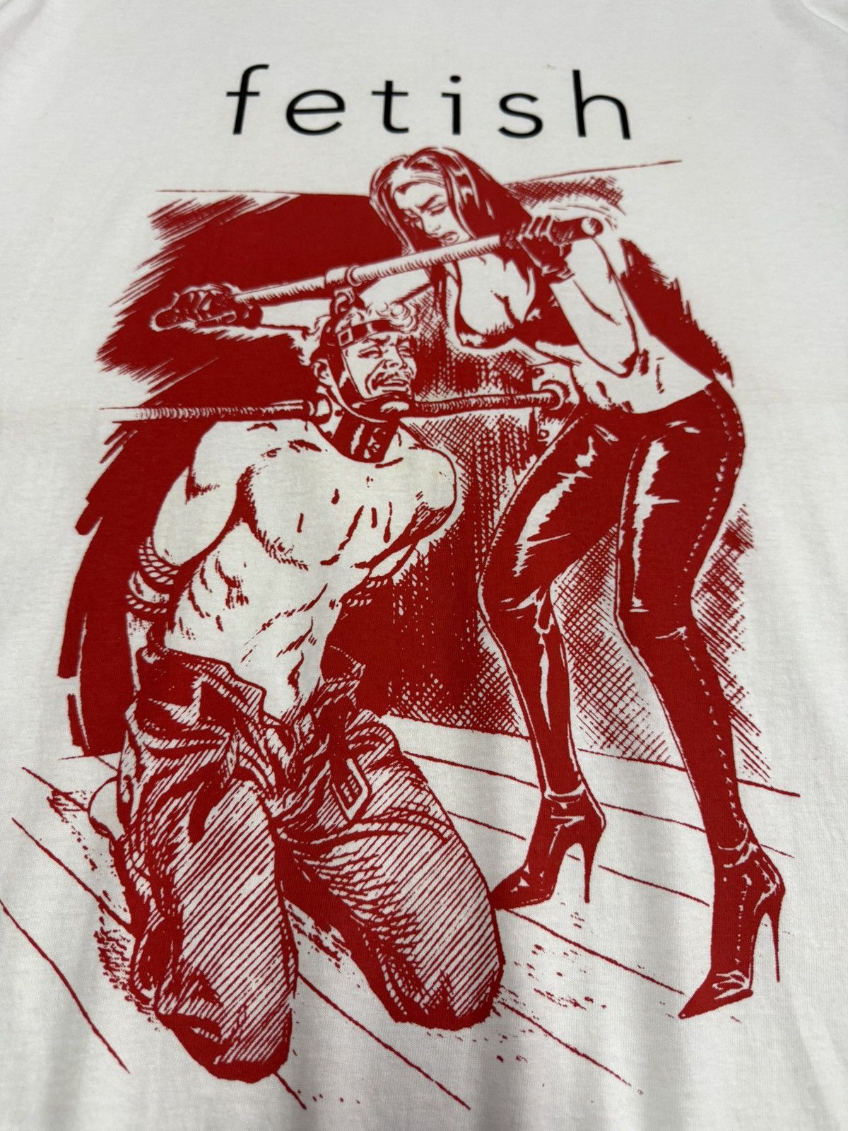 Fuck Art, Make Tees × Seditionaries × Vintage Vintage 90s Fetish BDSM Bondage Underground Art Tshirt Size US XL / EU 56 / 4 - 4 Thumbnail
